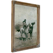 The Fireeater Slung His Victim Across His Pony by Frederic Remington