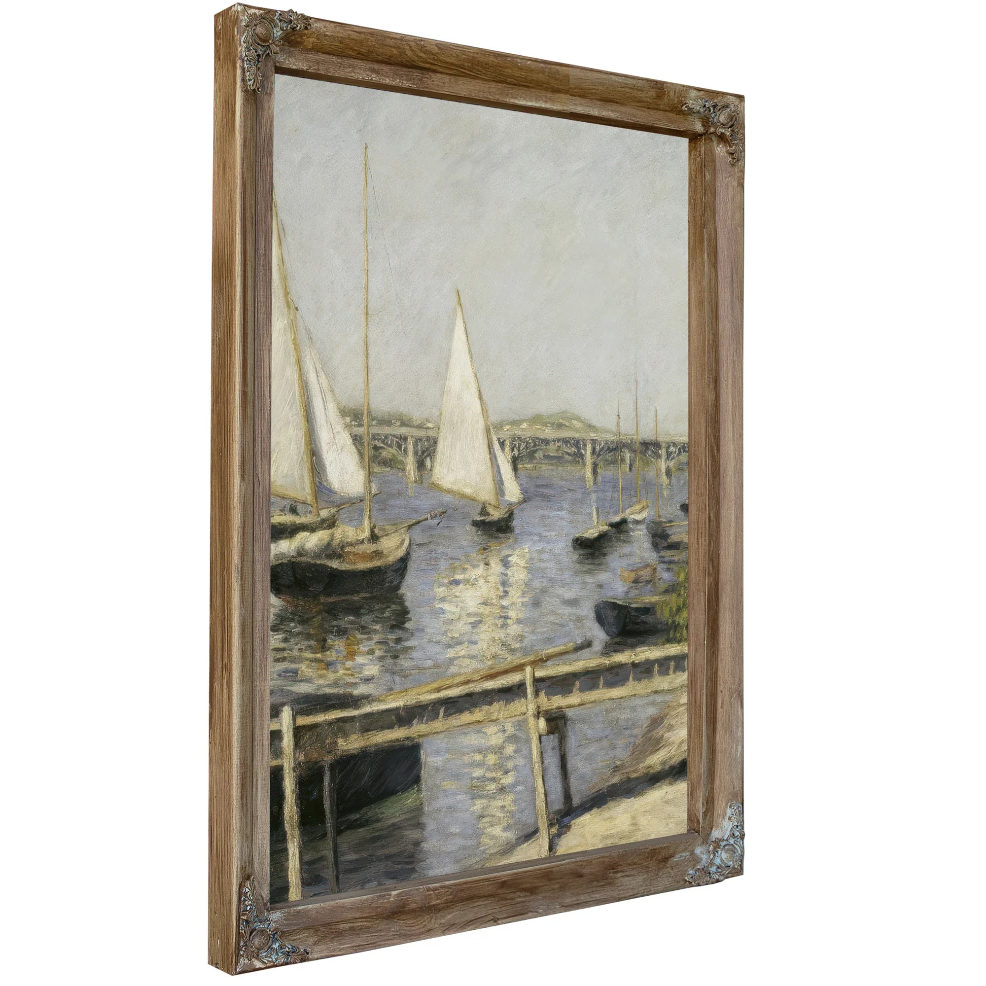 Sailing Boats At Argenteuil By Gustave Caillebotte Fine Art Print
