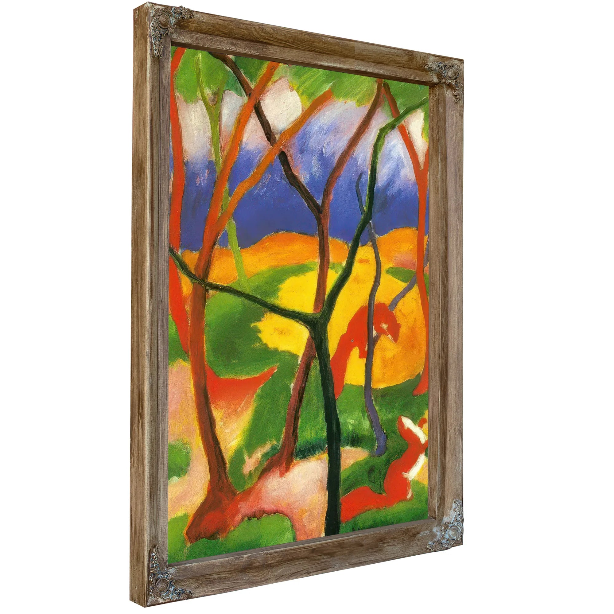 Weasels At Play By Franz Marc Fine Art Print