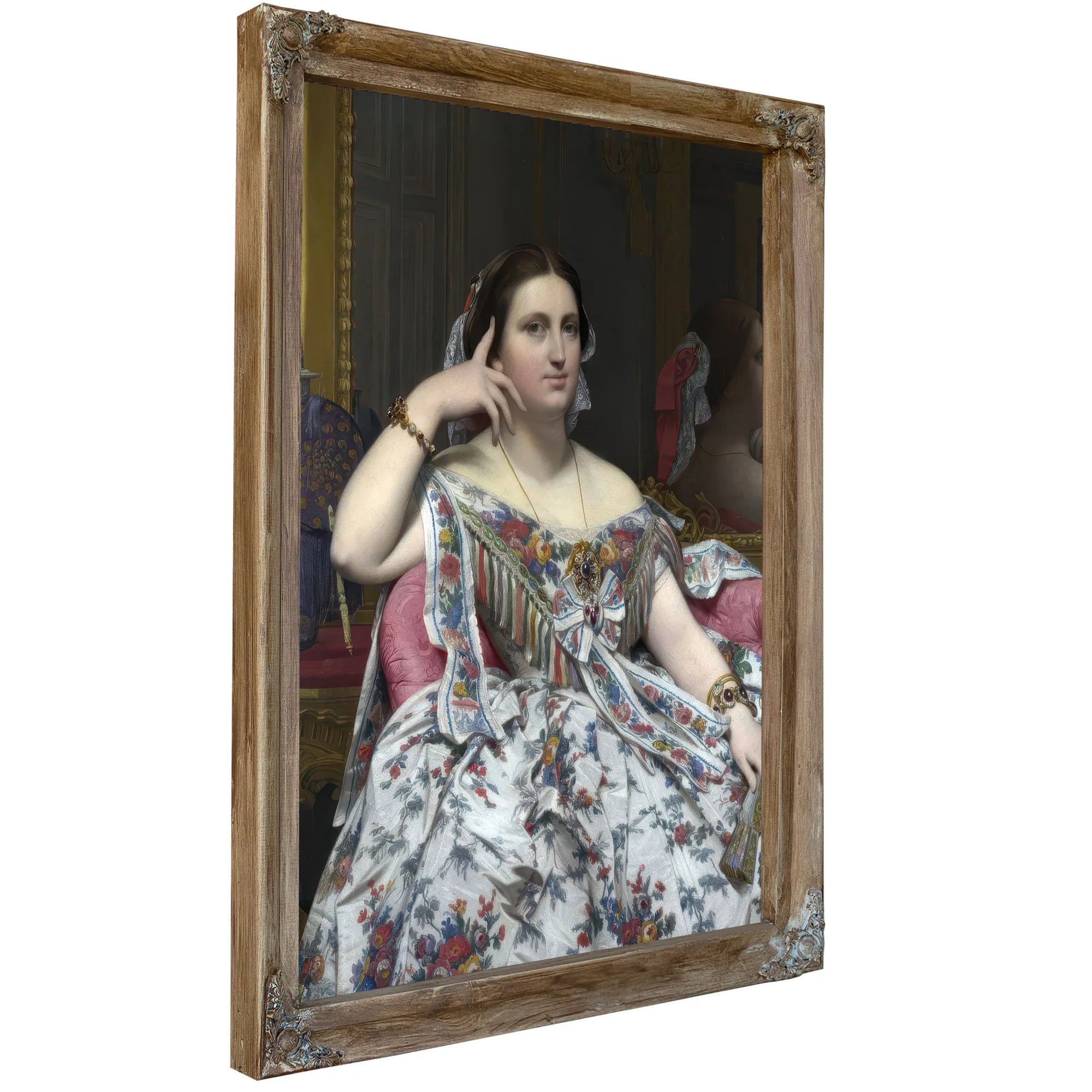 Madame Moitessier By Jean Auguste Dominique Ingres Fine Art Print