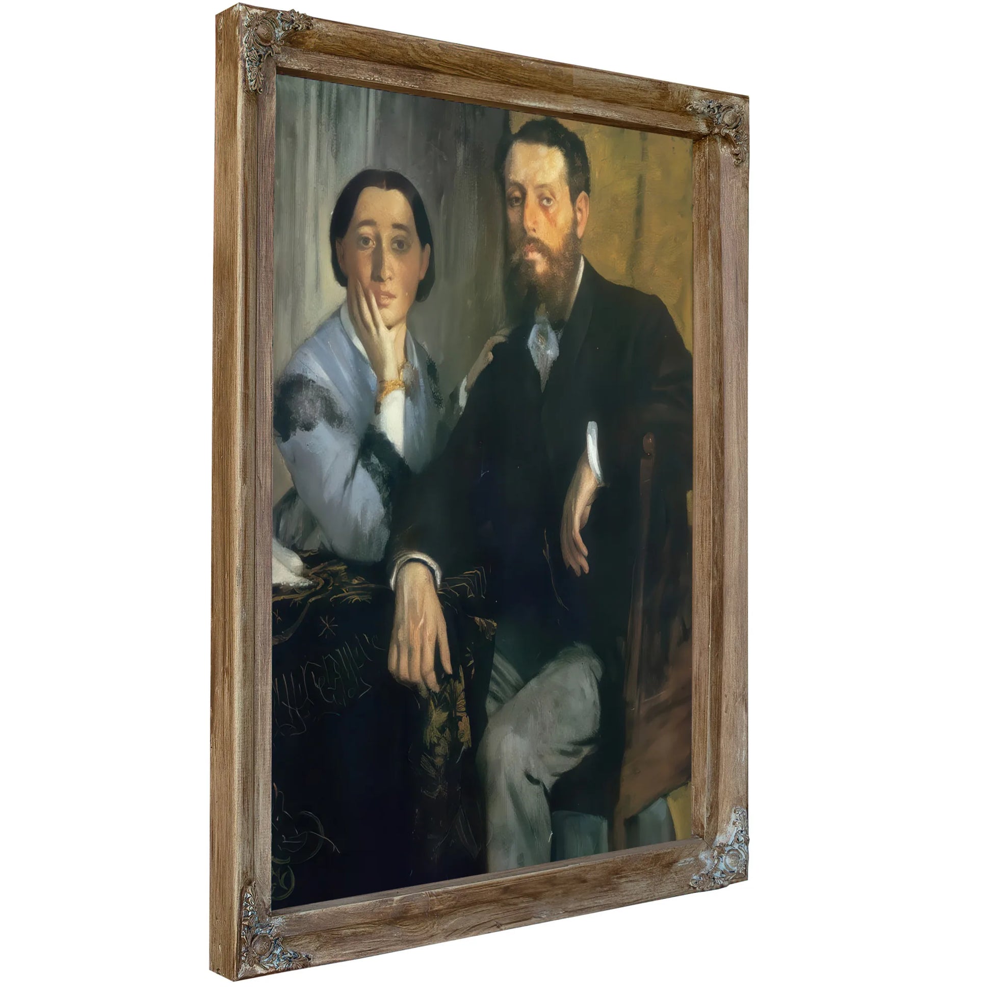 M. And Mme. Edmond Morbilli By Edgar Degas Fine Art Print