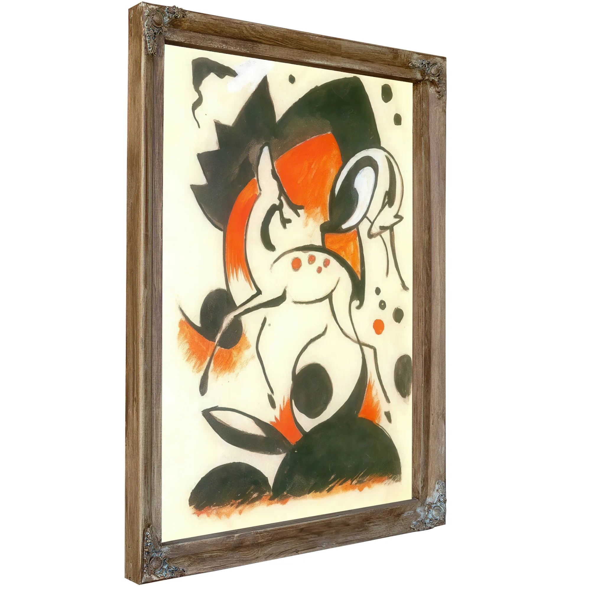 Composition With Two Deer By Franz Marc Fine Art Print