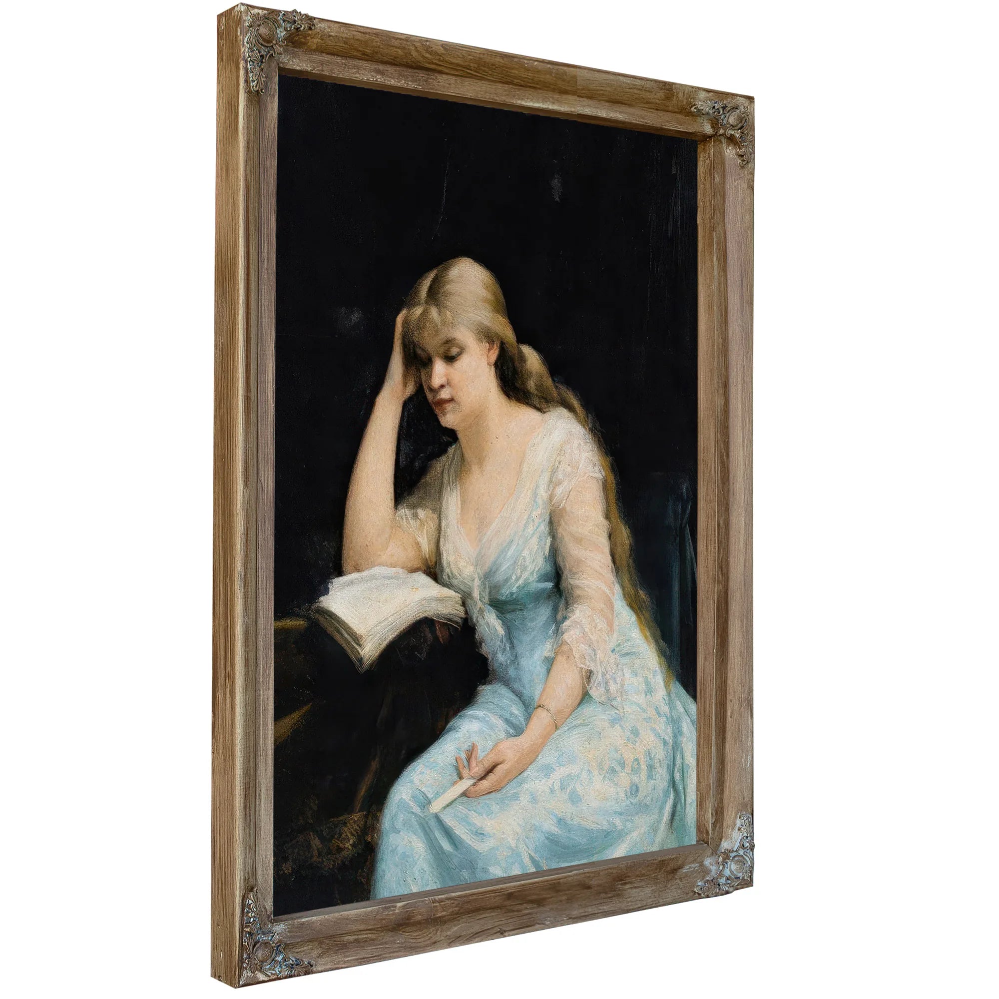 A Young Woman Reading 1880 By Marie Bashkirtseff Fine Art Print