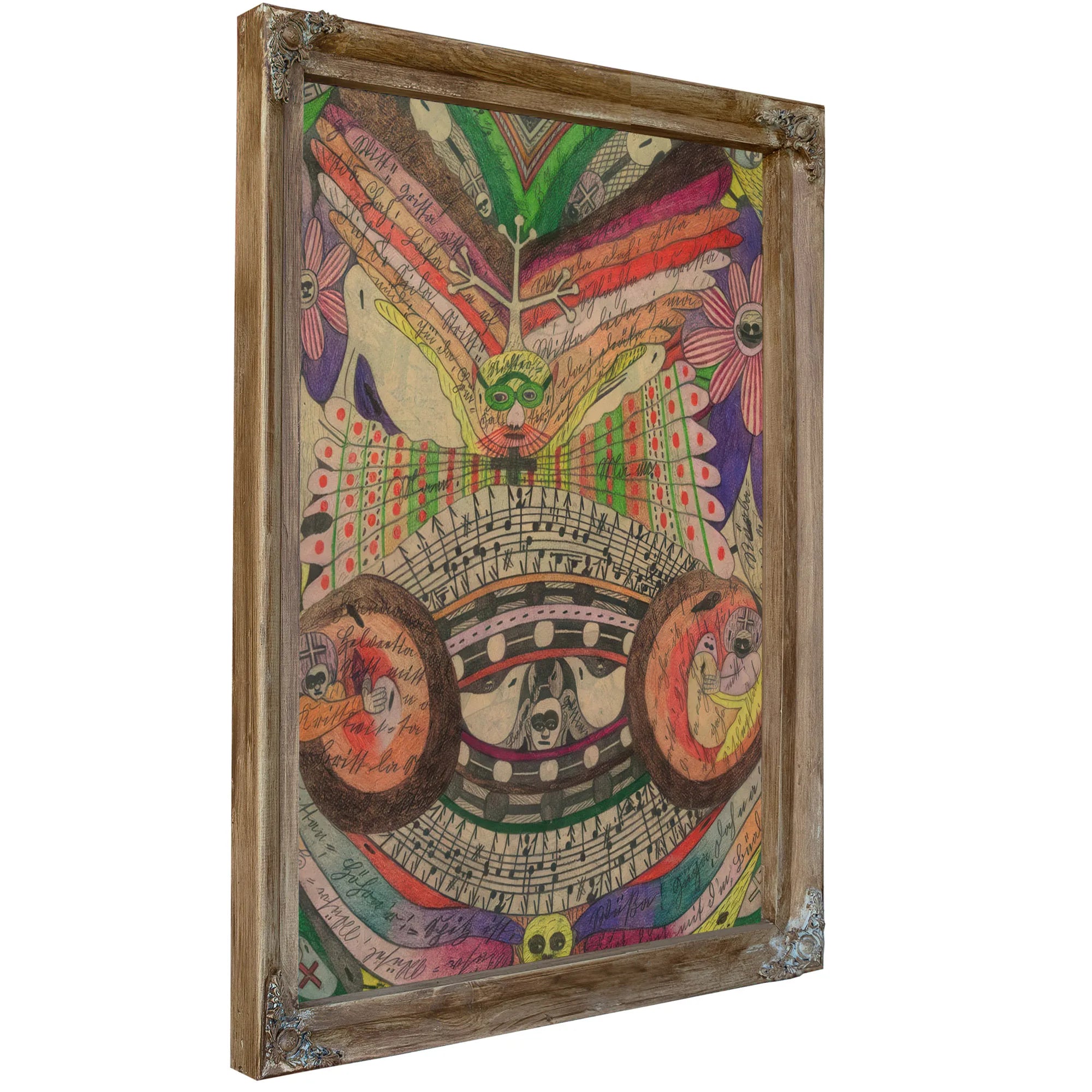 The Eyeglass Butterfly In India 1911 By Adolf Wolfli Fine Art Print