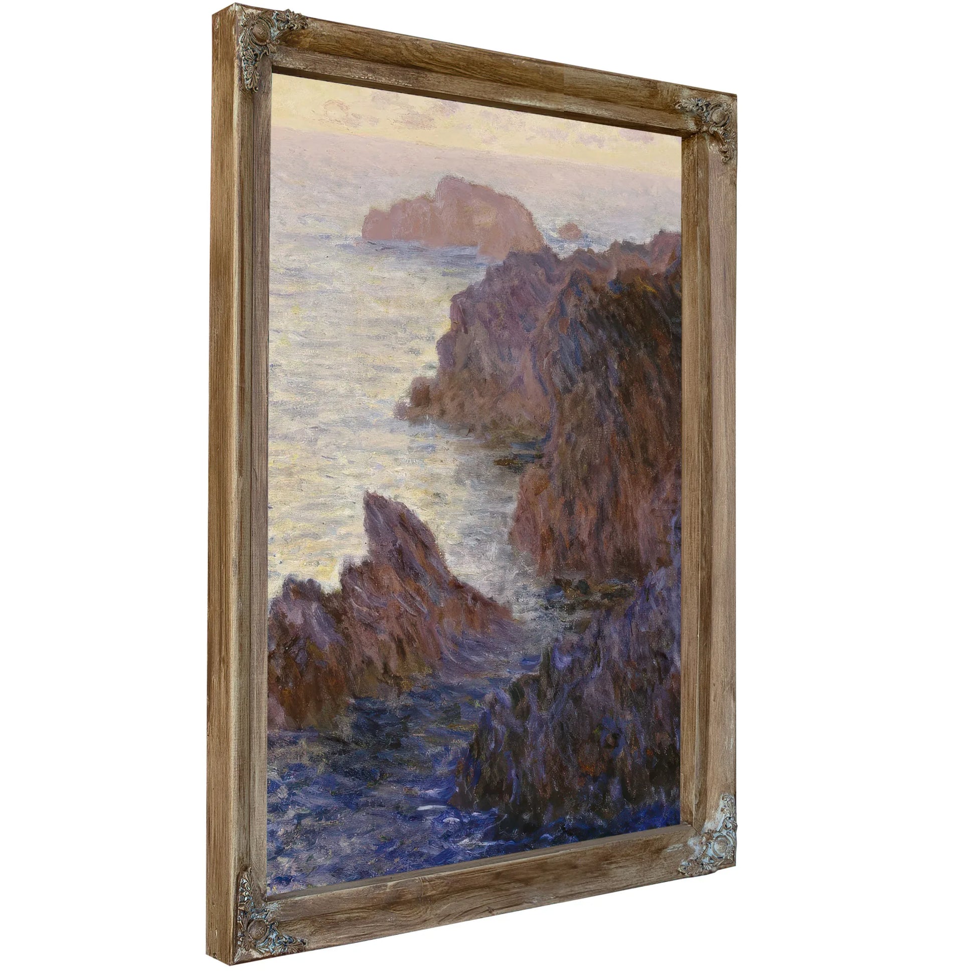 Rocky Point At Port Goulphar By Claude Monet Fine Art Print