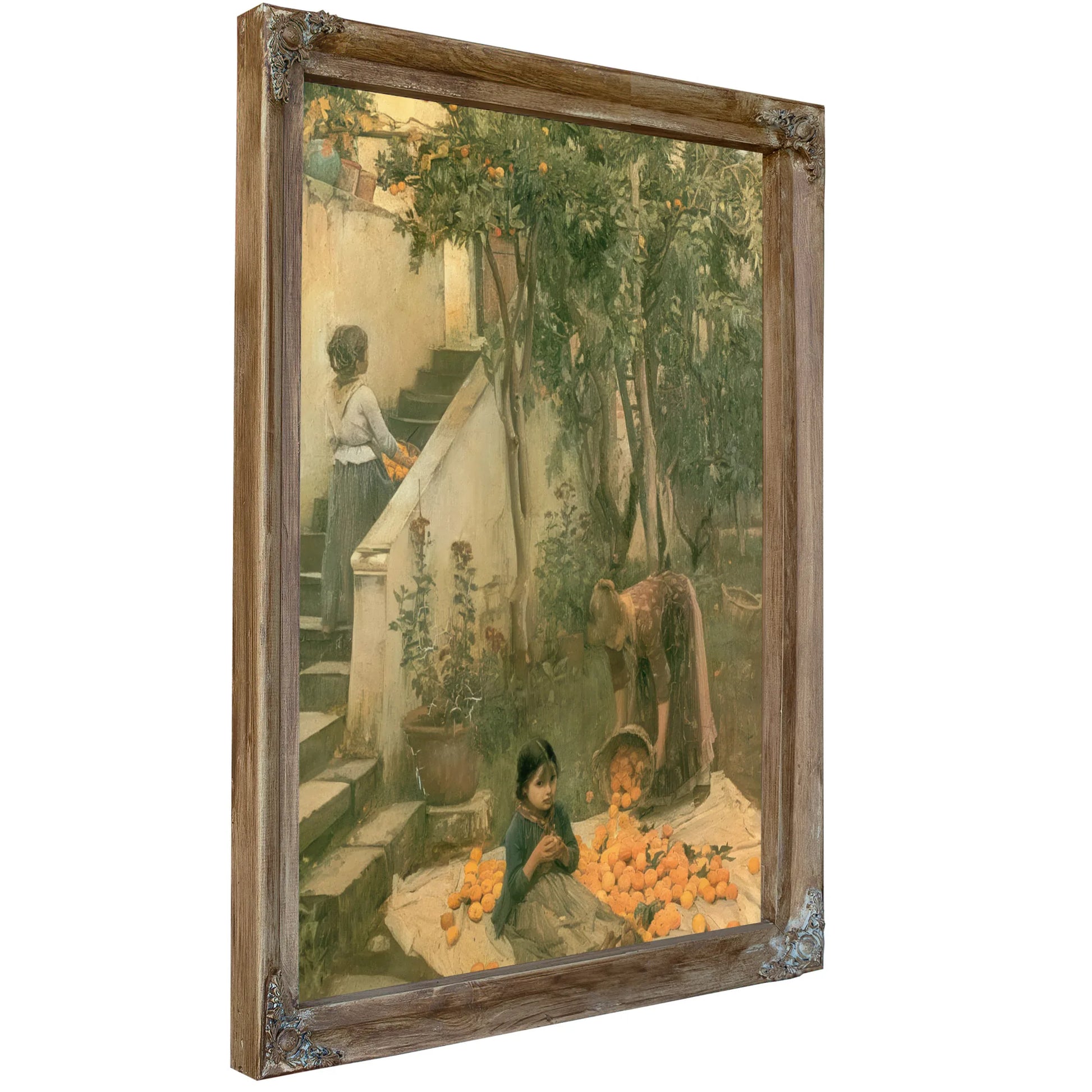 The Orange Gatherers By John Waterhouse Fine Art Print