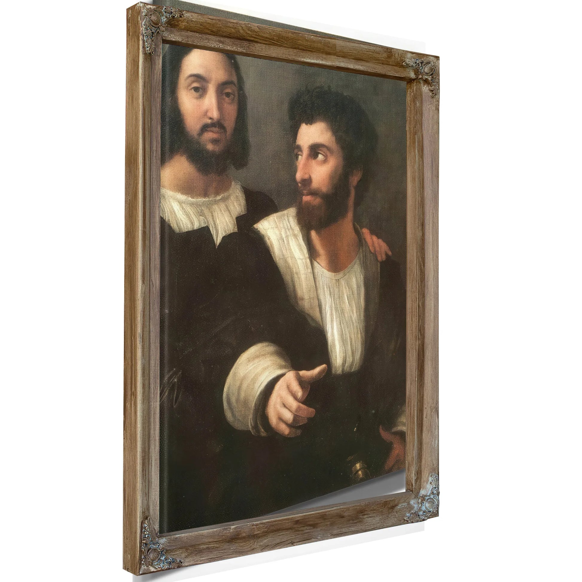 Double Portrait By Raphael Fine Art Print