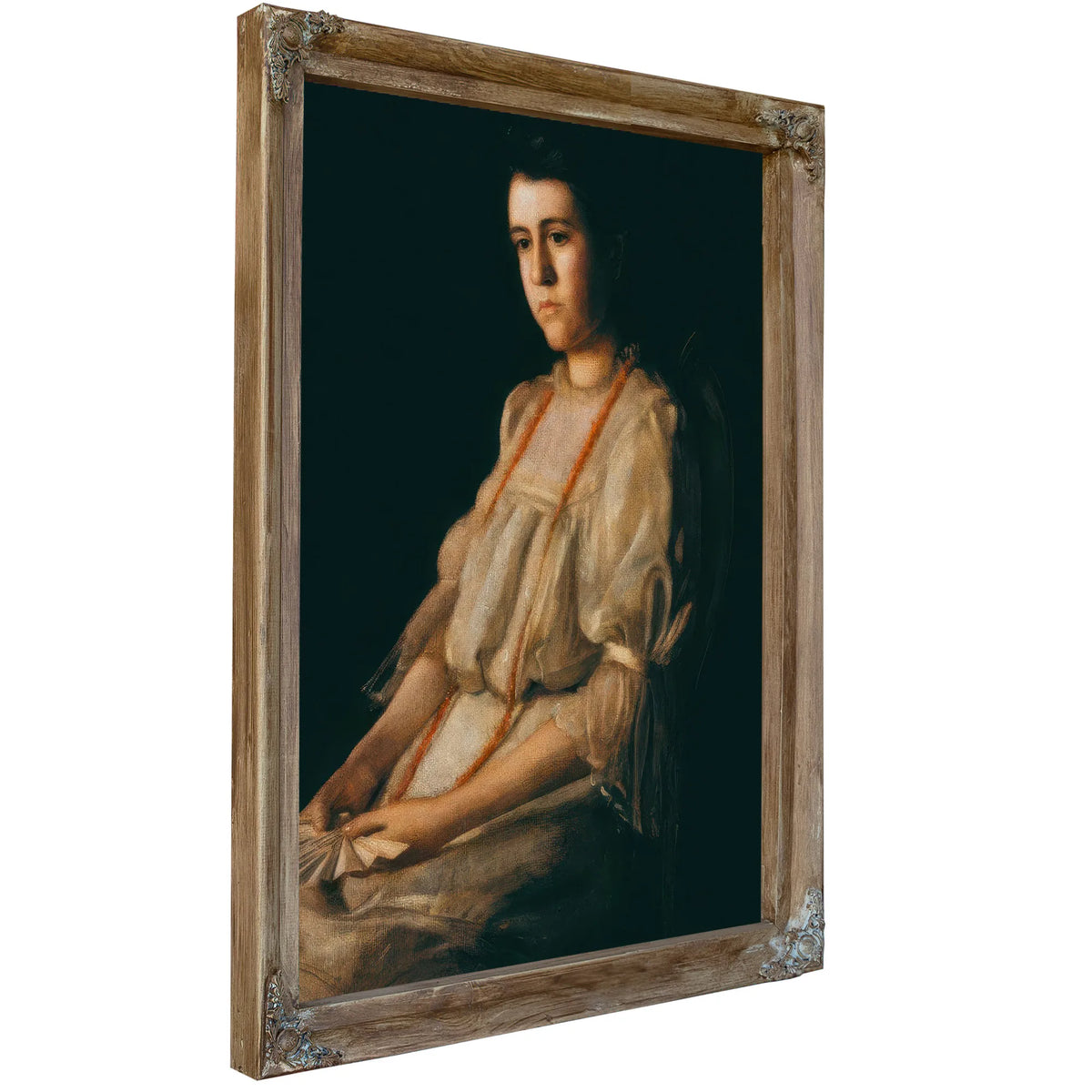 The Coral Necklace By Thomas Eakins Fine Art Print
