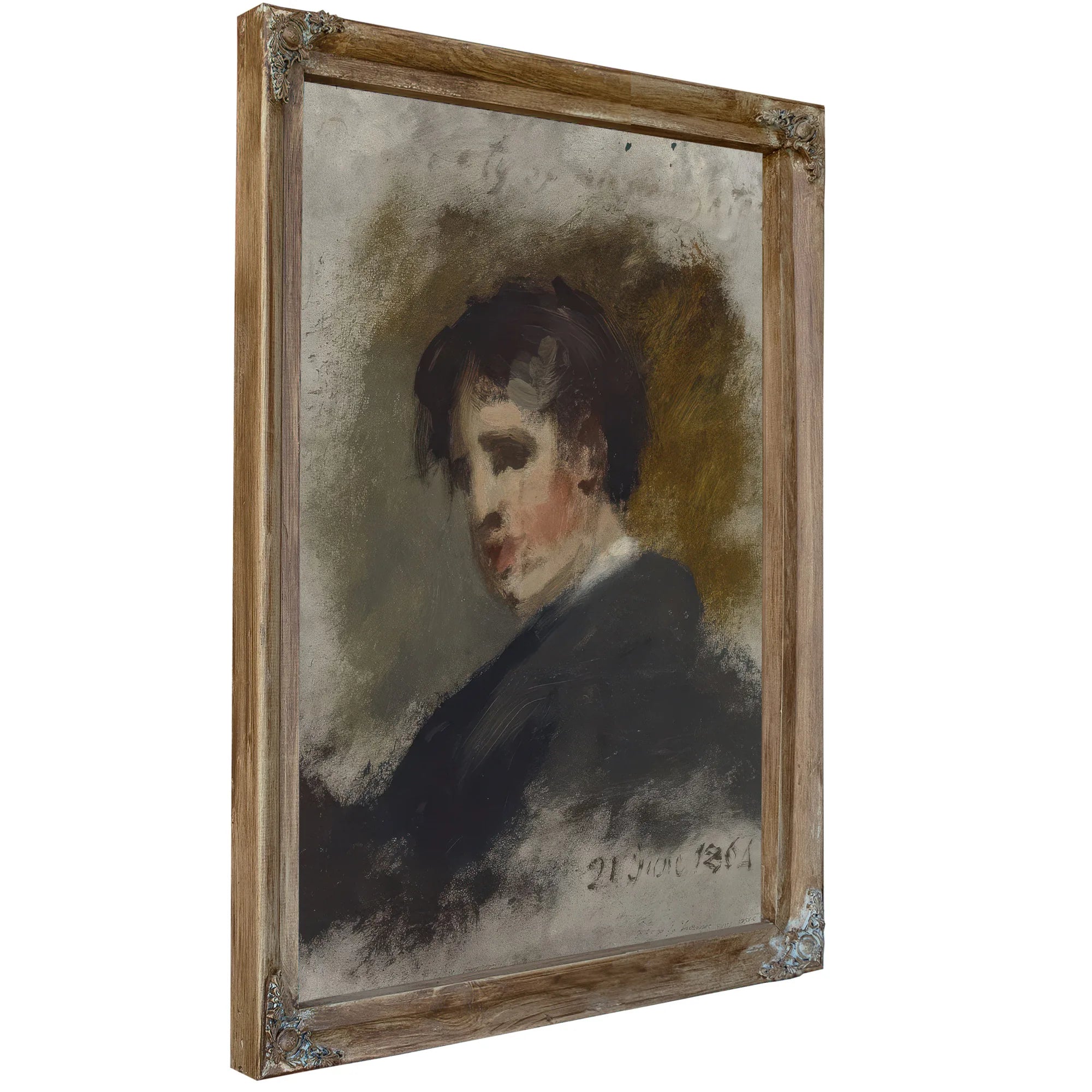 Portrait Sketch By Thomas Sully Fine Art Print
