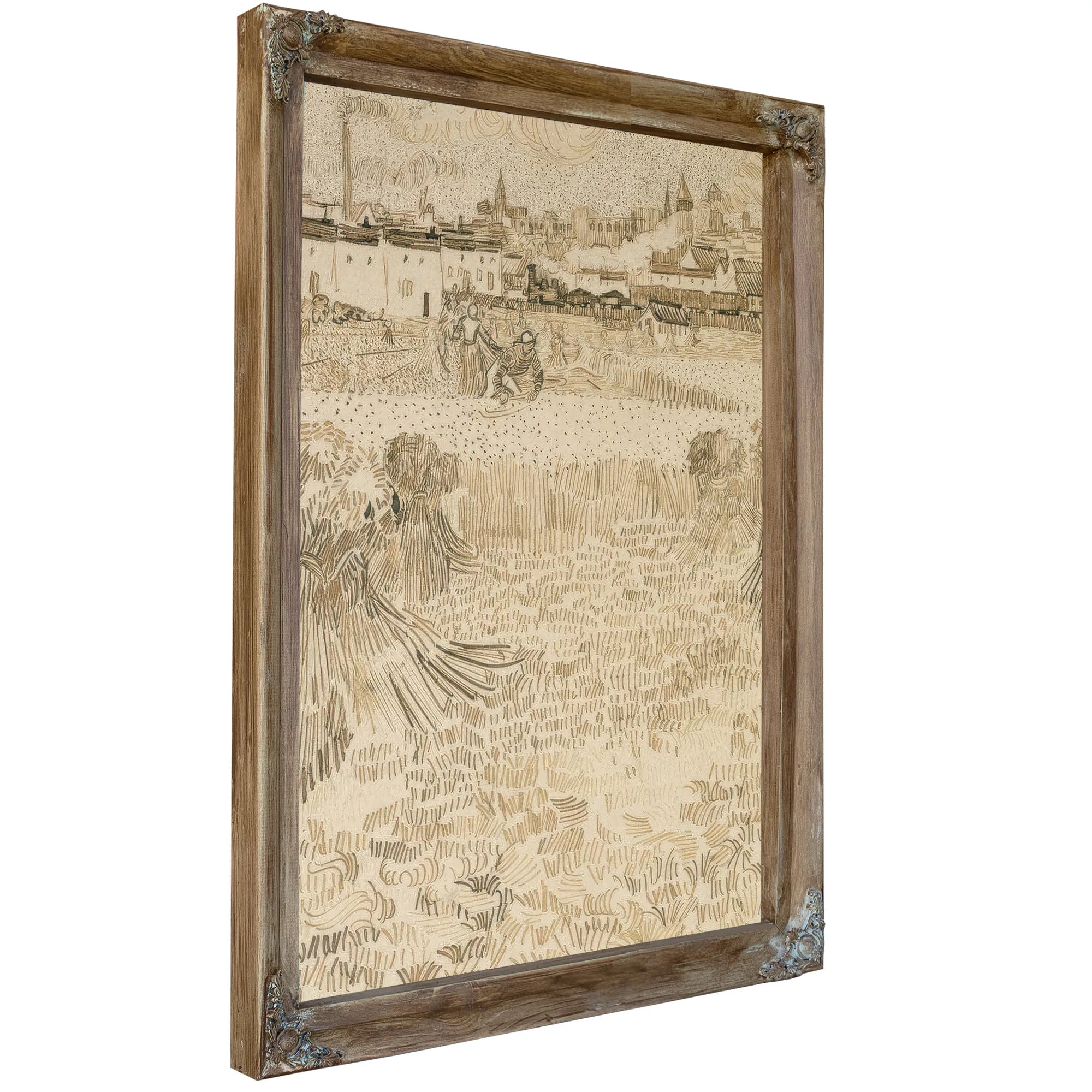 Arles View From The Wheatfields By Vincent Van Gogh Fine Art Print