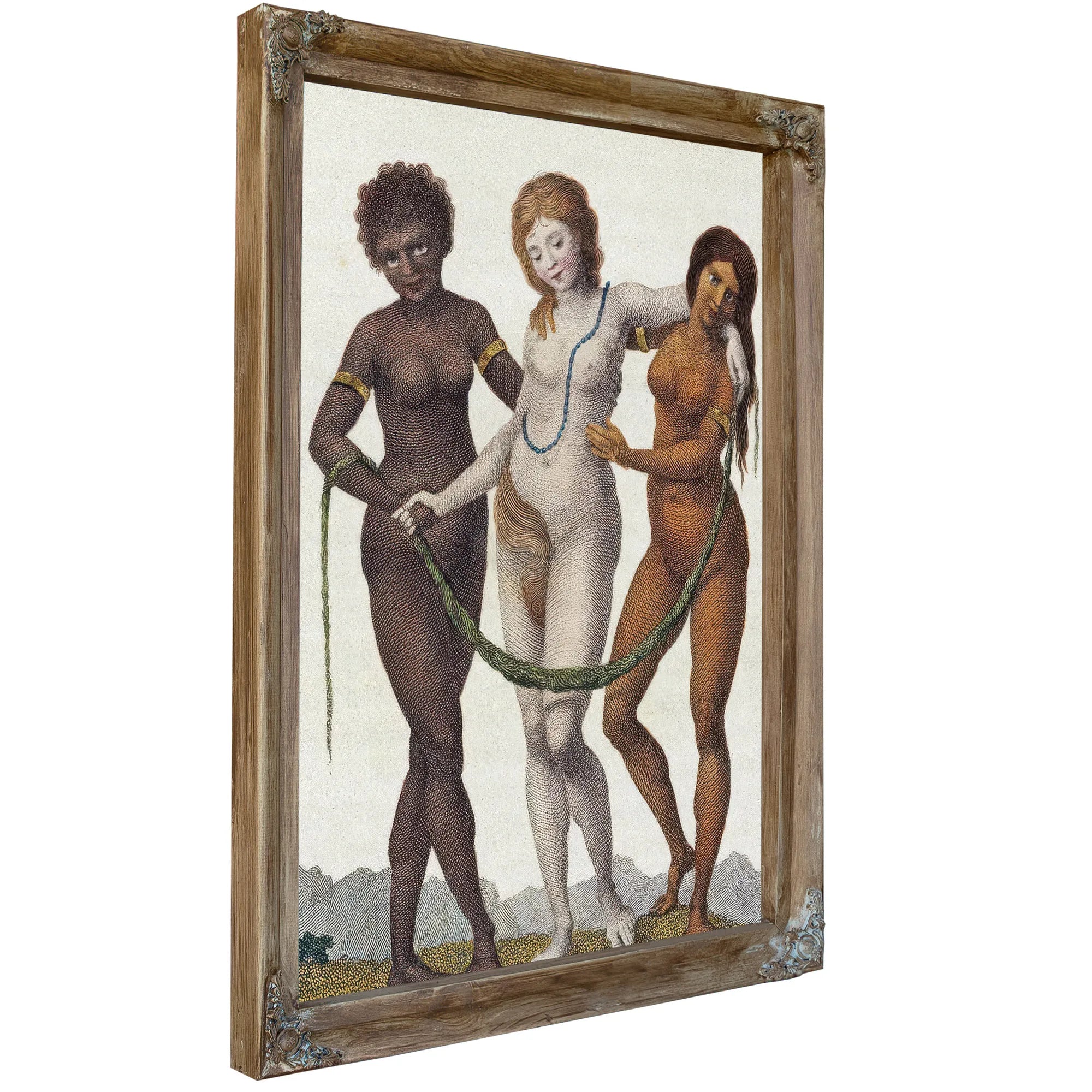 Europe Supported By Africa And America By William Blake Fine Art Print