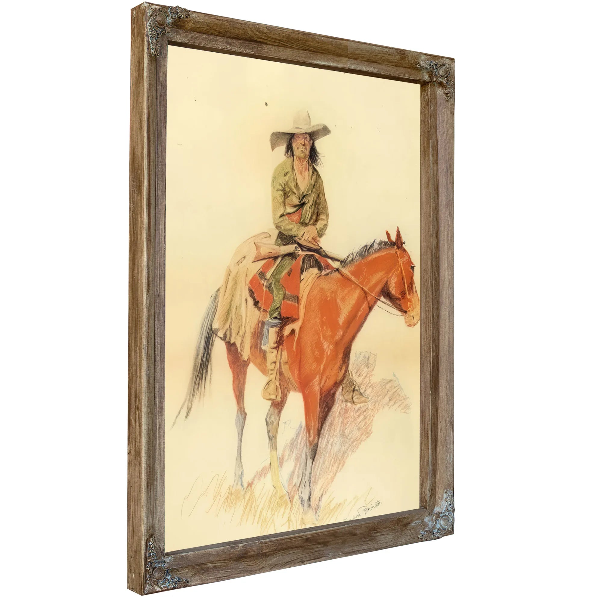 Old Ramon Also With A Mexican Half Breed Added By Frederic Remington Fine Art Print