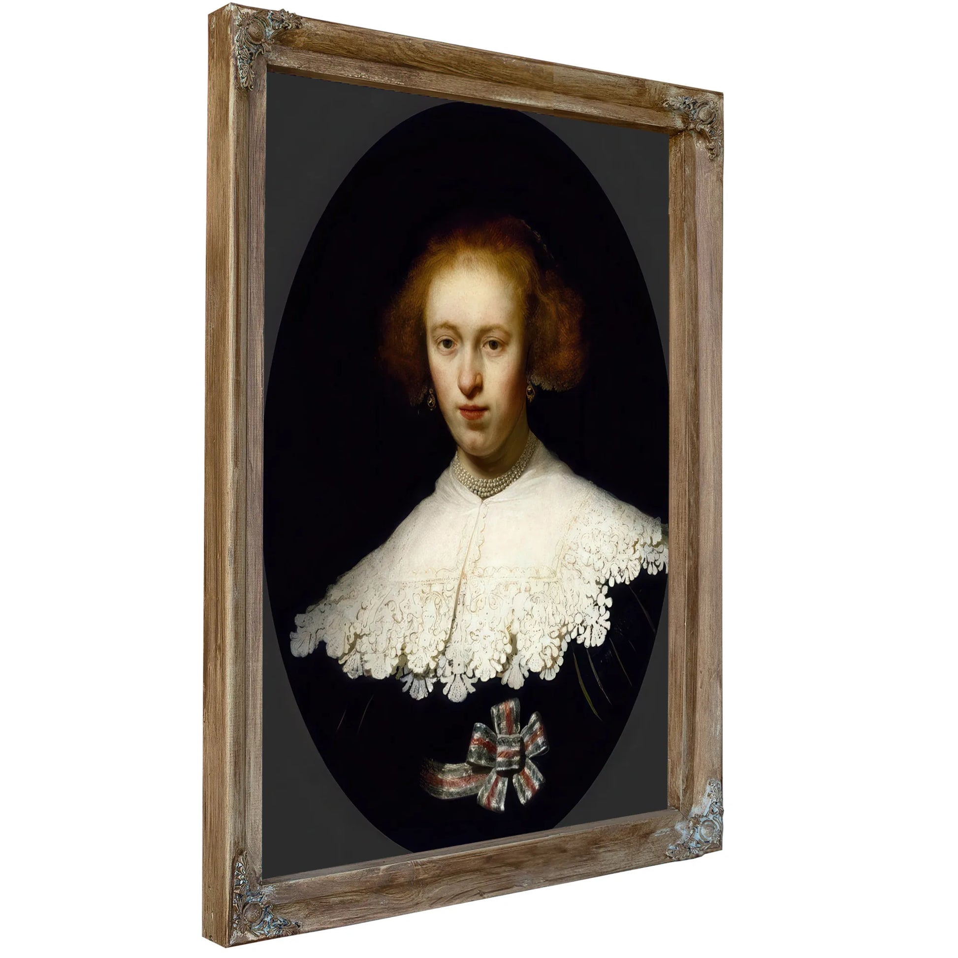 Portrait Of A Young Woman By Rembrandt Fine Art Print