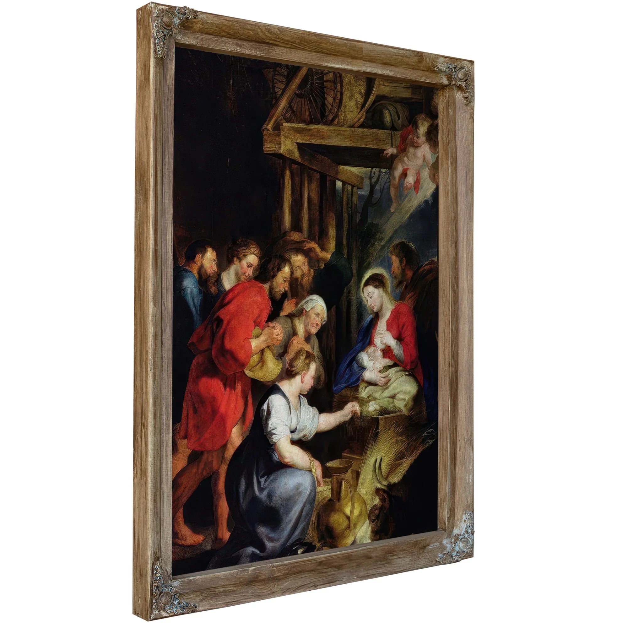 Adoration Of The Shepherds By Peter Paul Rubens Fine Art Print
