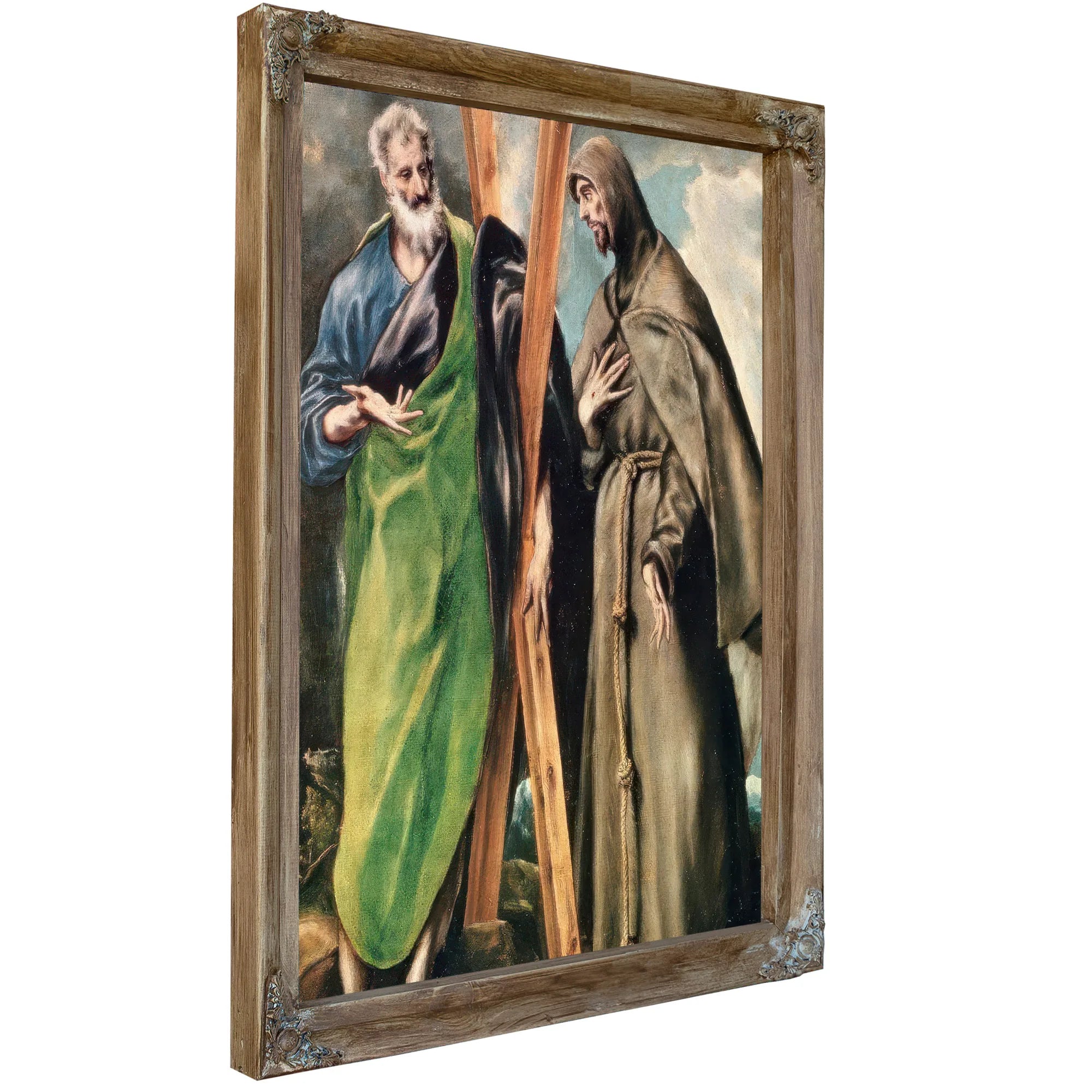 Ss. Andrew And Francis Of Assisi By El Greco Fine Art Print