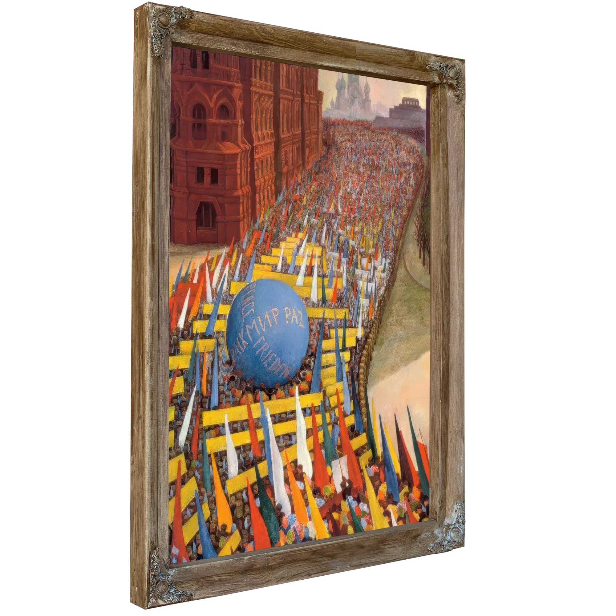 May Day Procession In Moscow By Diego Rivera Fine Art Print