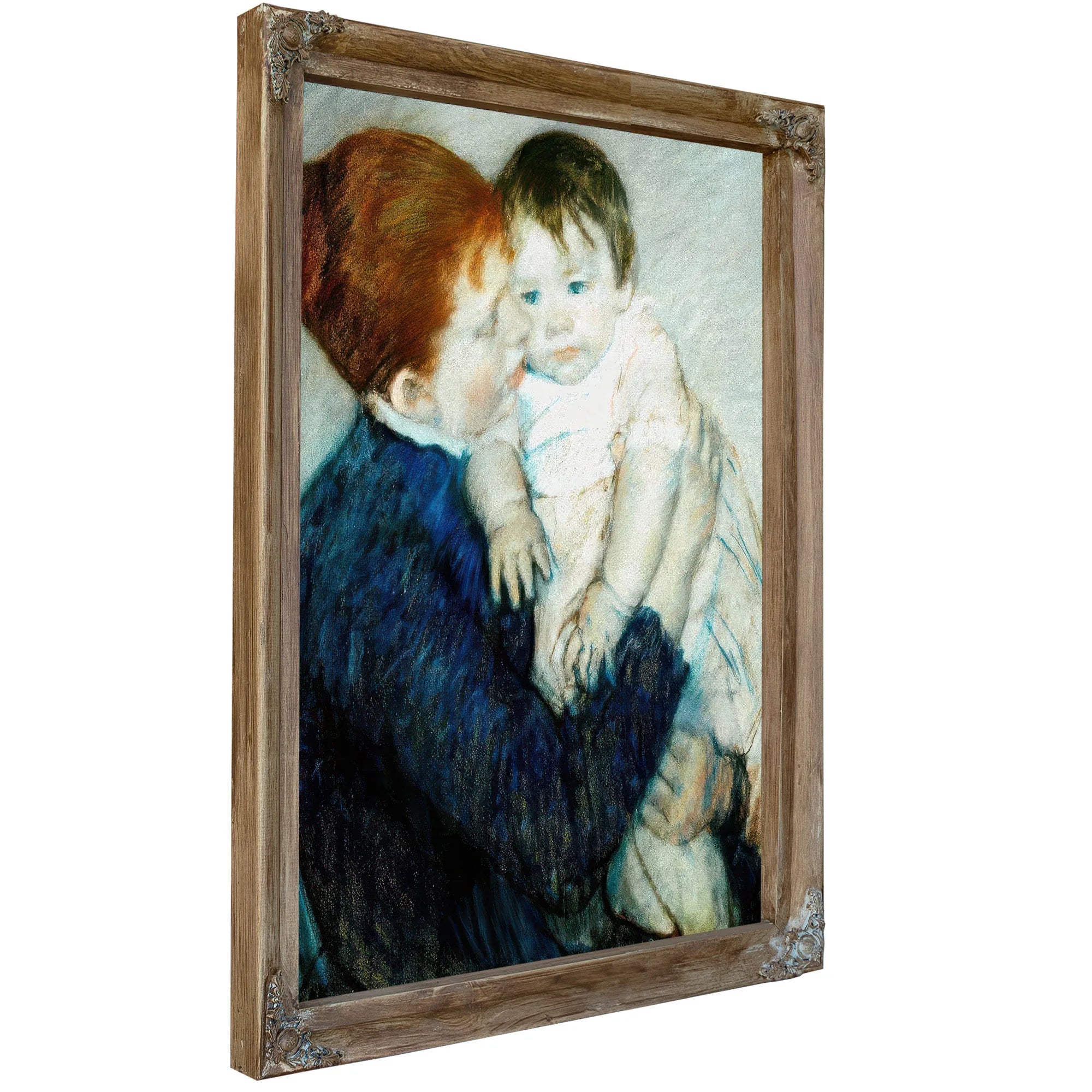 Agatha And Her Child By Mary Cassatt Fine Art Print