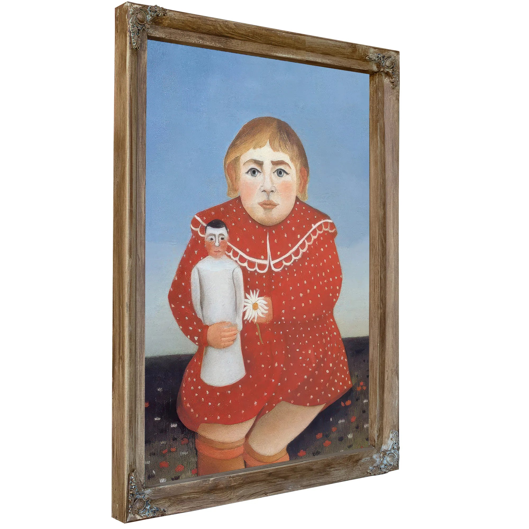 Portrait Of A Child About 1905 By Henri Rousseau Fine Art Print