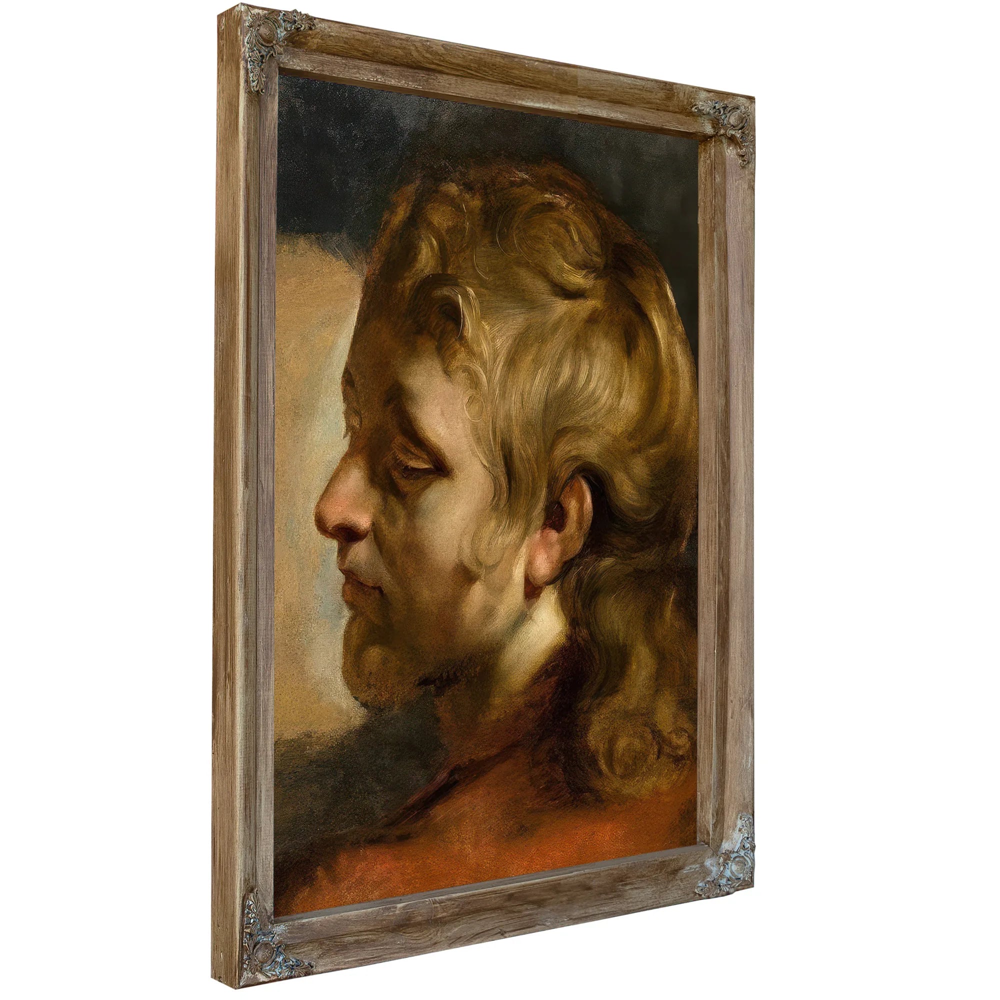 Study For Head Of Saint John The Evangelist 2 By Peter Paul Rubens Fine Art Print