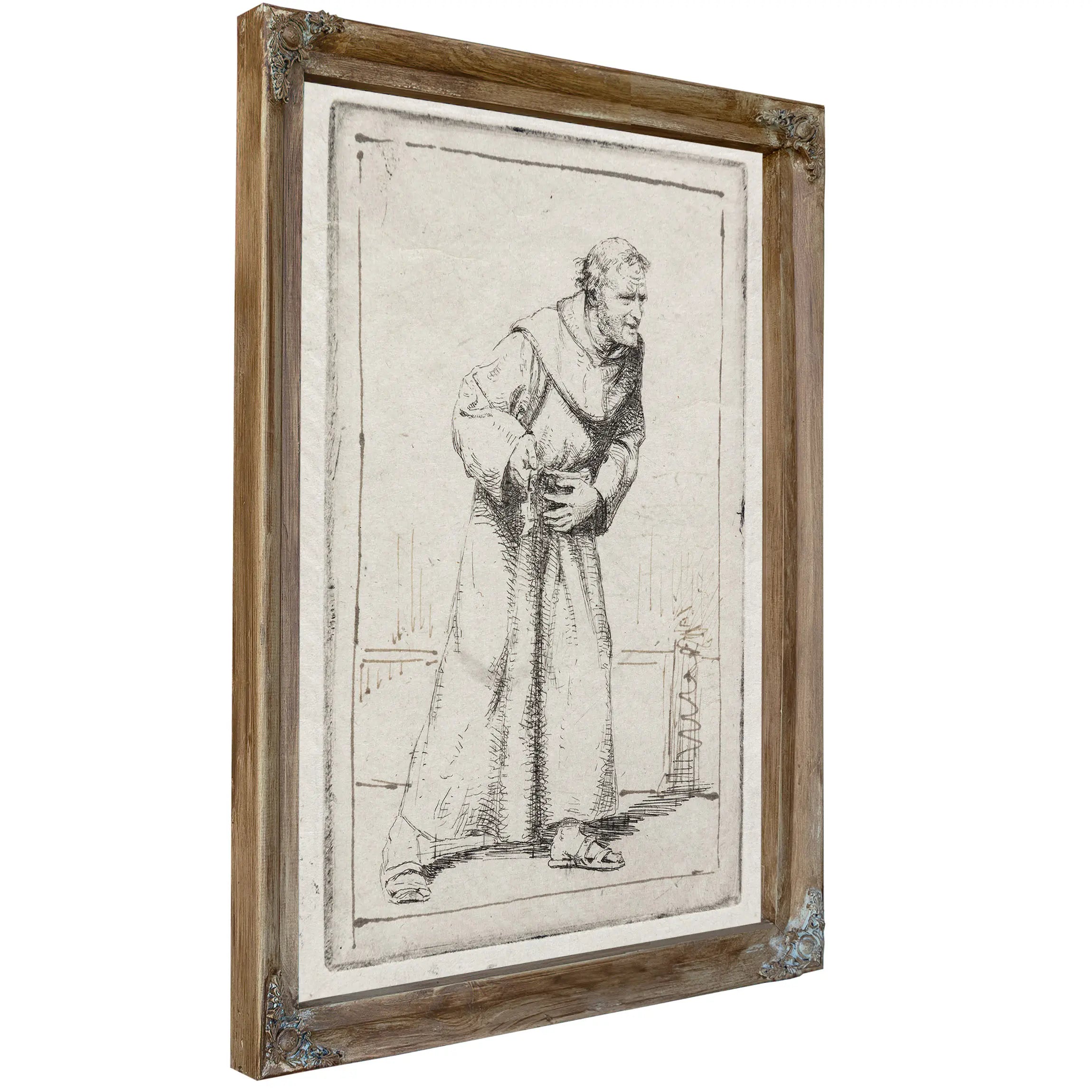 Munken Har Mavepine by Carl Bloch