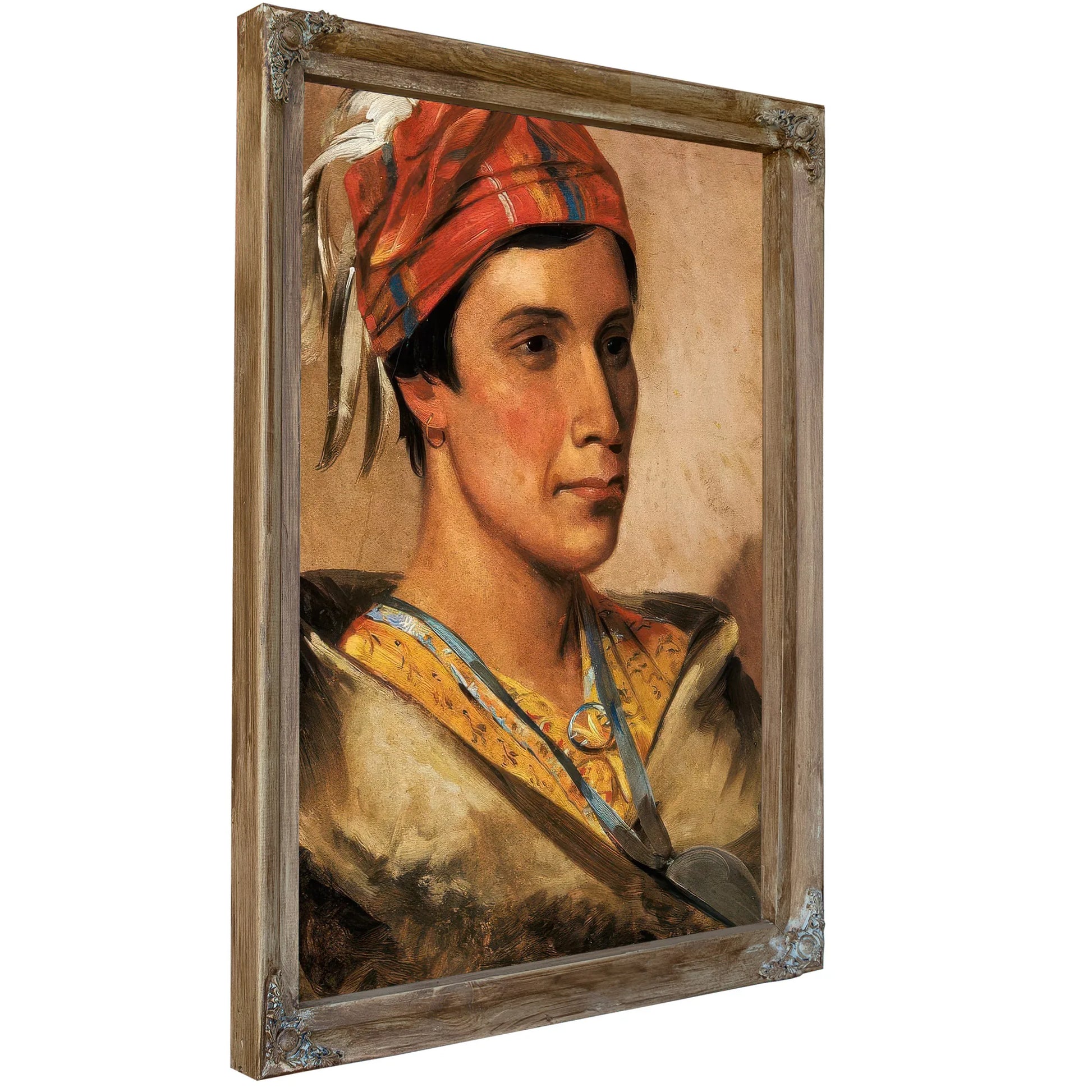 Bread, Chief Of The Tribe By George Catlin Fine Art Print