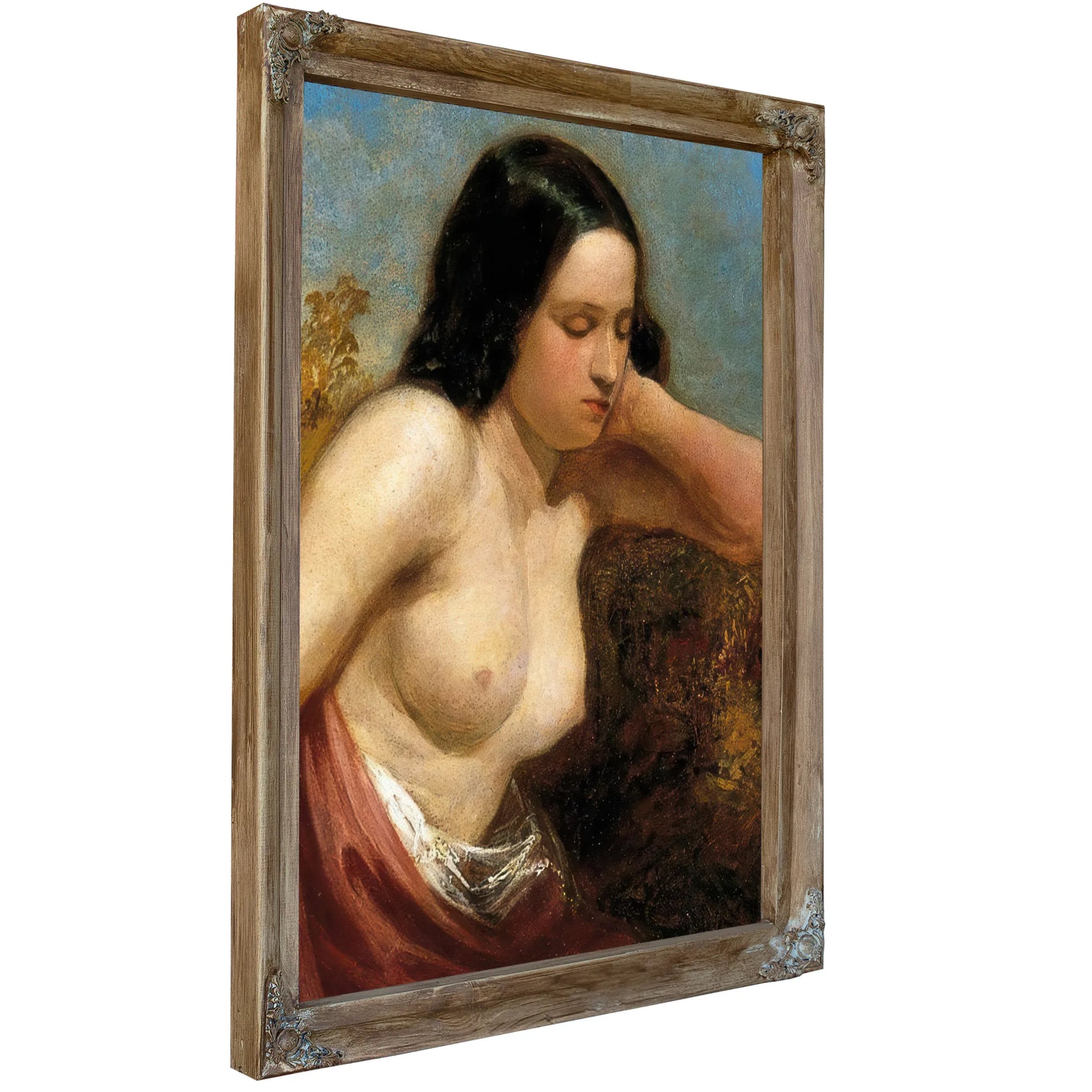 Head And Shoulders Of A Woman By William Etty Fine Art Print