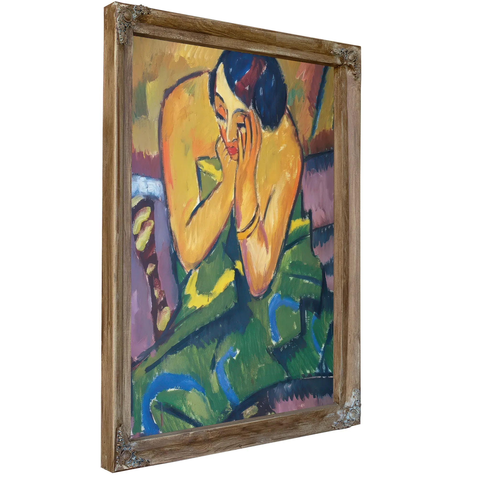 Contemplative Woman M9 Karl Schmidt Rottluff Fine Art Print