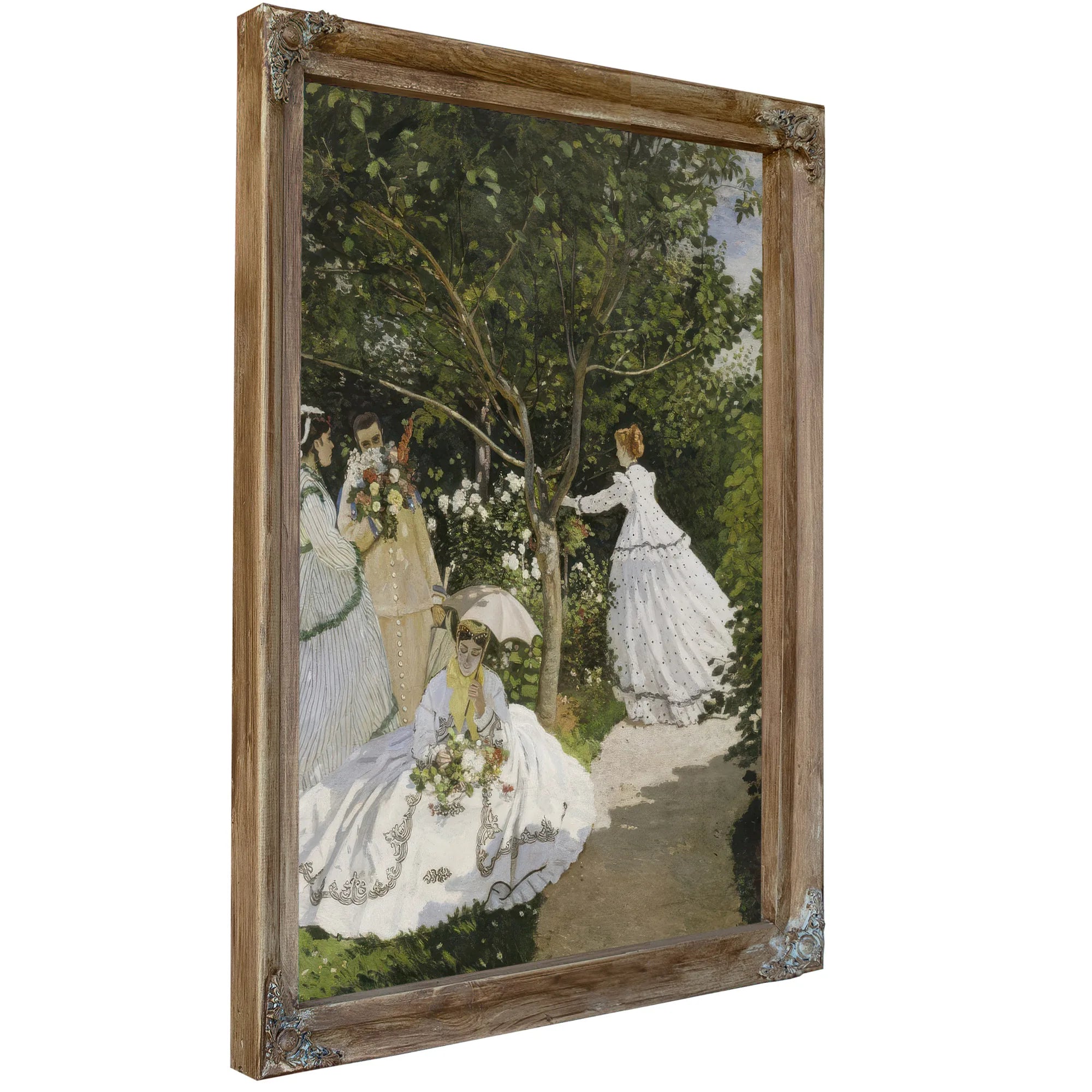 Femmes Au Jardin, A Ville D'avray 1 By Claude Monet Fine Art Print