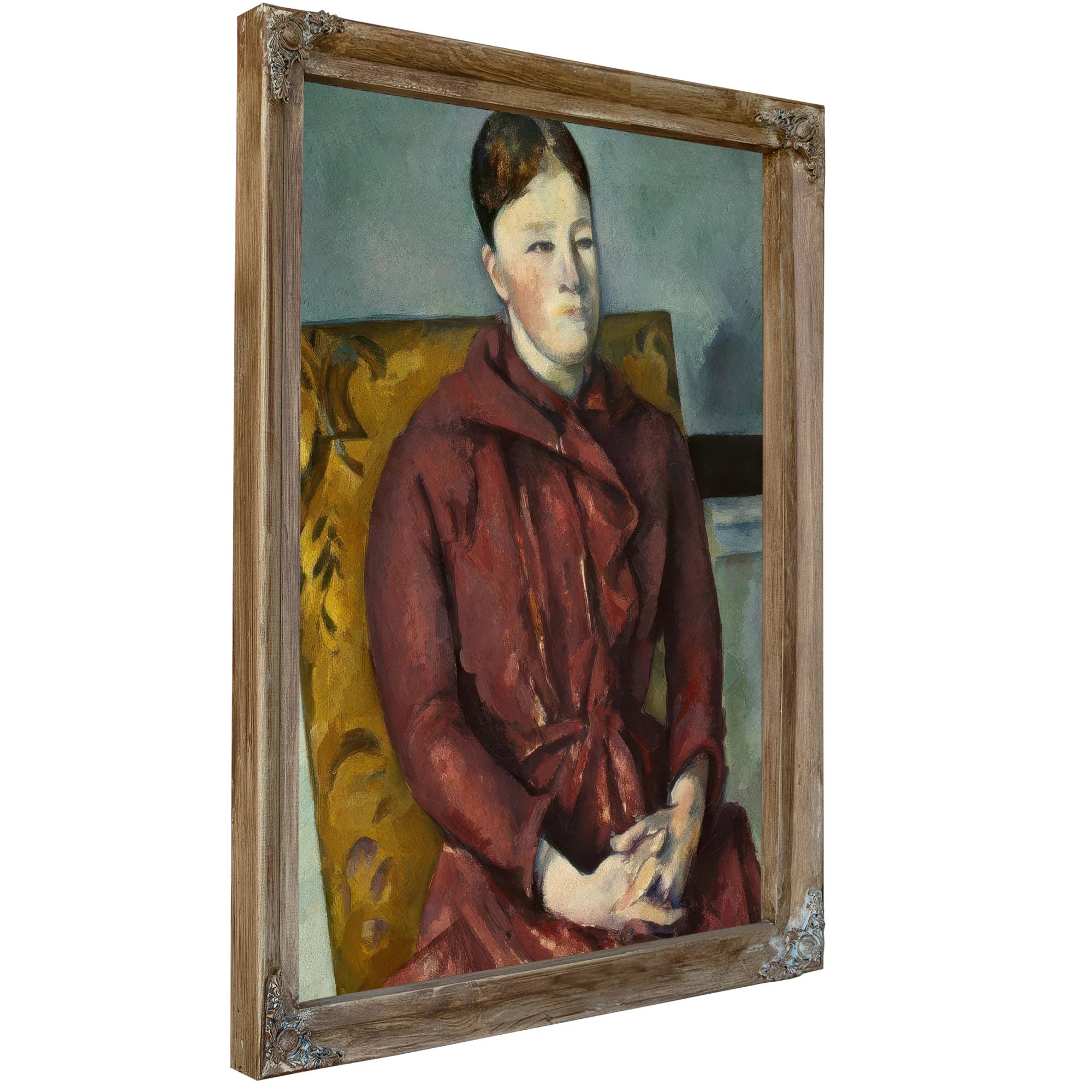 Madame Cezanne In A Yellow Armchair By Paul Cezanne Fine Art Print