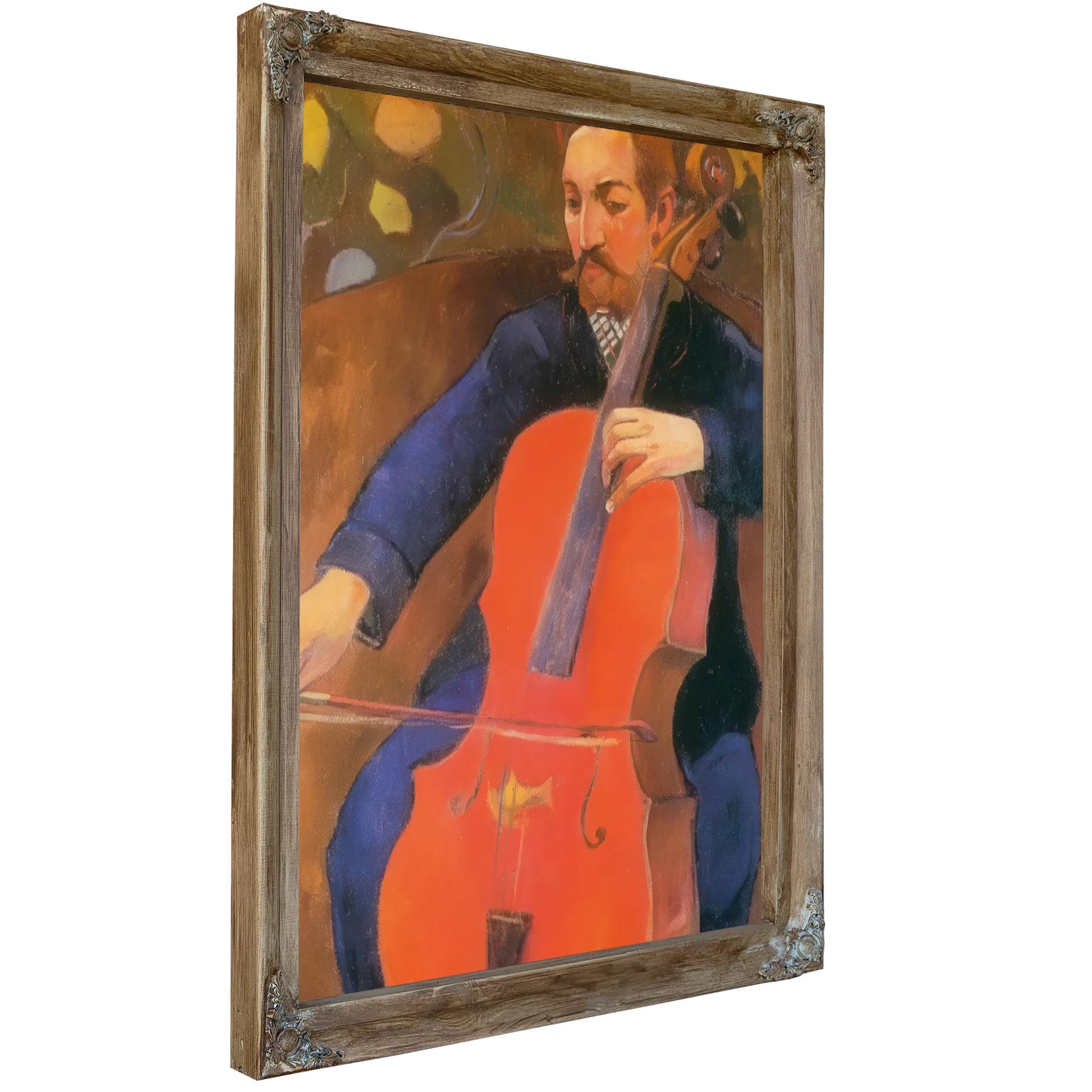 The Cellist ( Portrait Of Upaupa Schneklud) By Paul Gauguin Fine Art Print