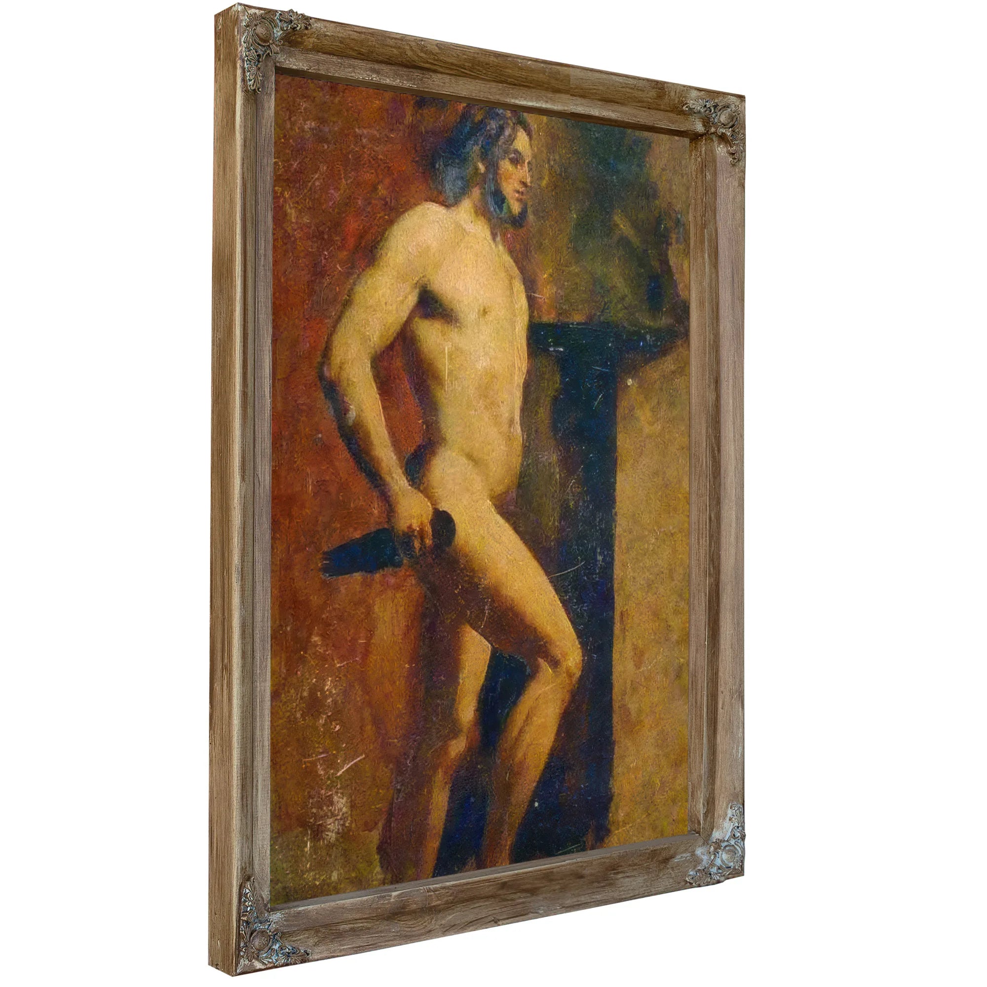 Male Nude With Dagger By William Etty Fine Art Print