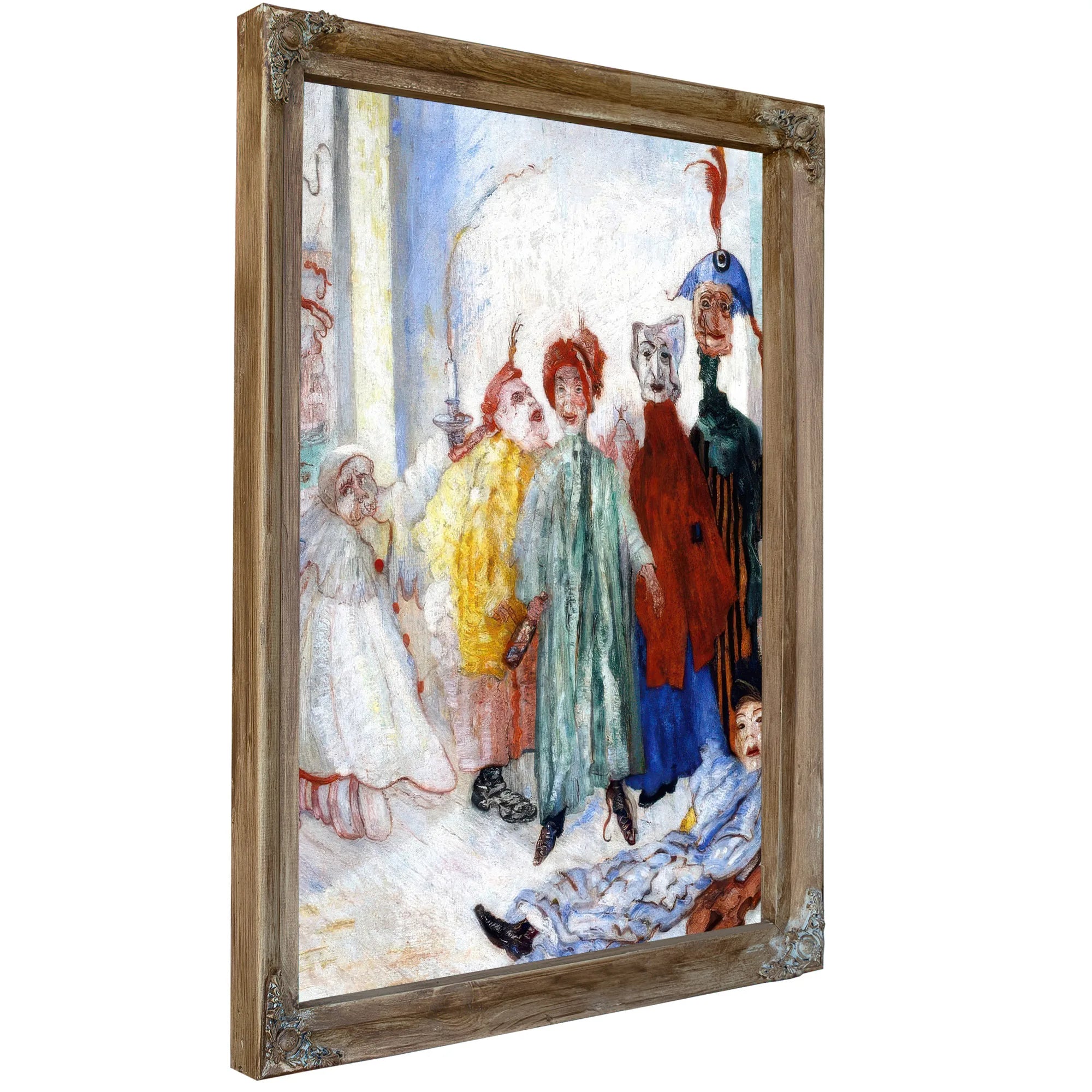 Strange Masks By James Ensor Fine Art Print