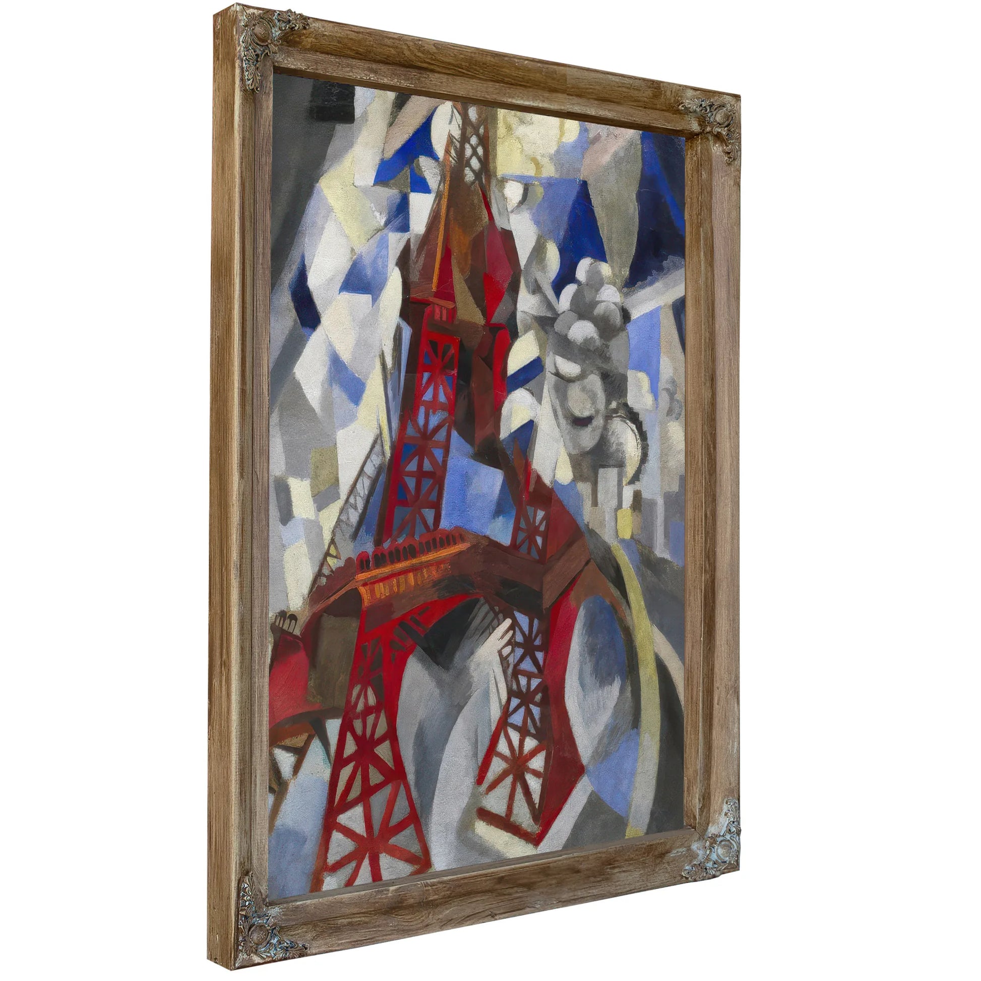 Red Eiffel Tower (La Tour Rouge) By Robert Delaunay Fine Art Print