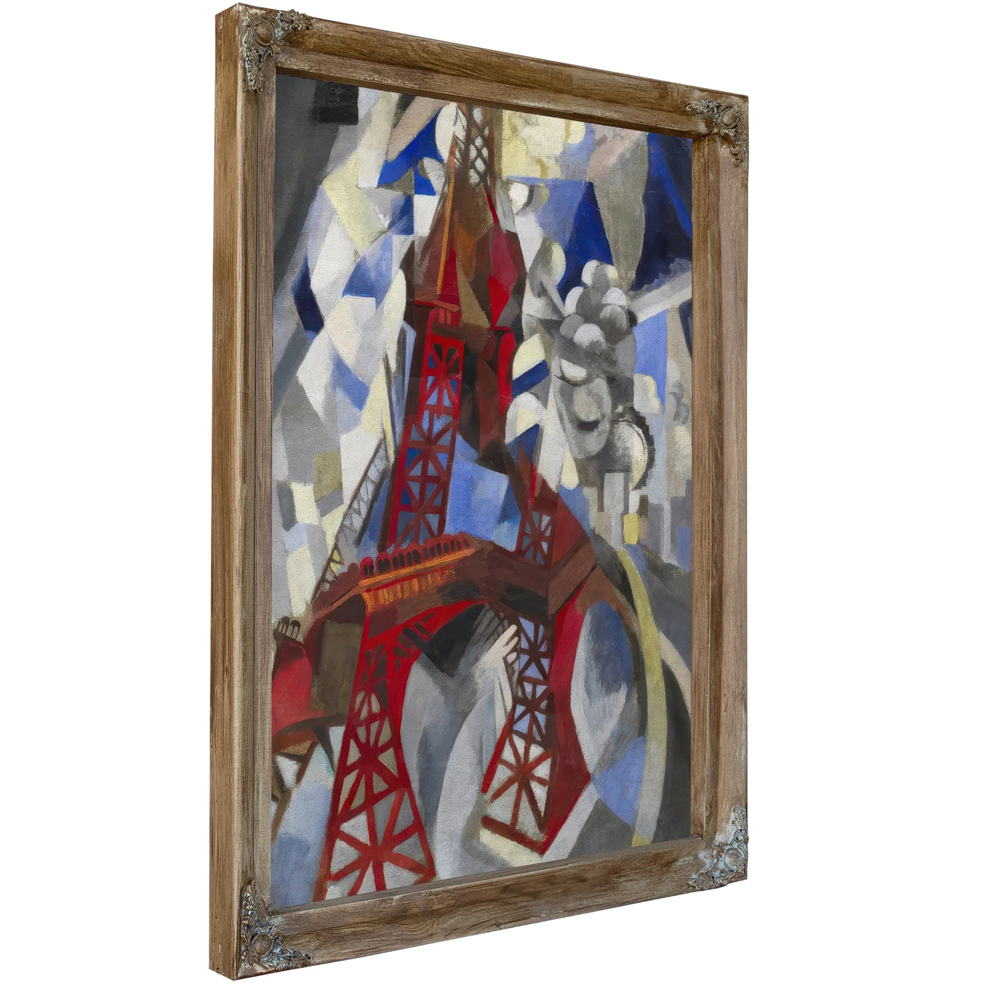 Red Eiffel Tower (La Tour Rouge) By Robert Delaunay Fine Art Print