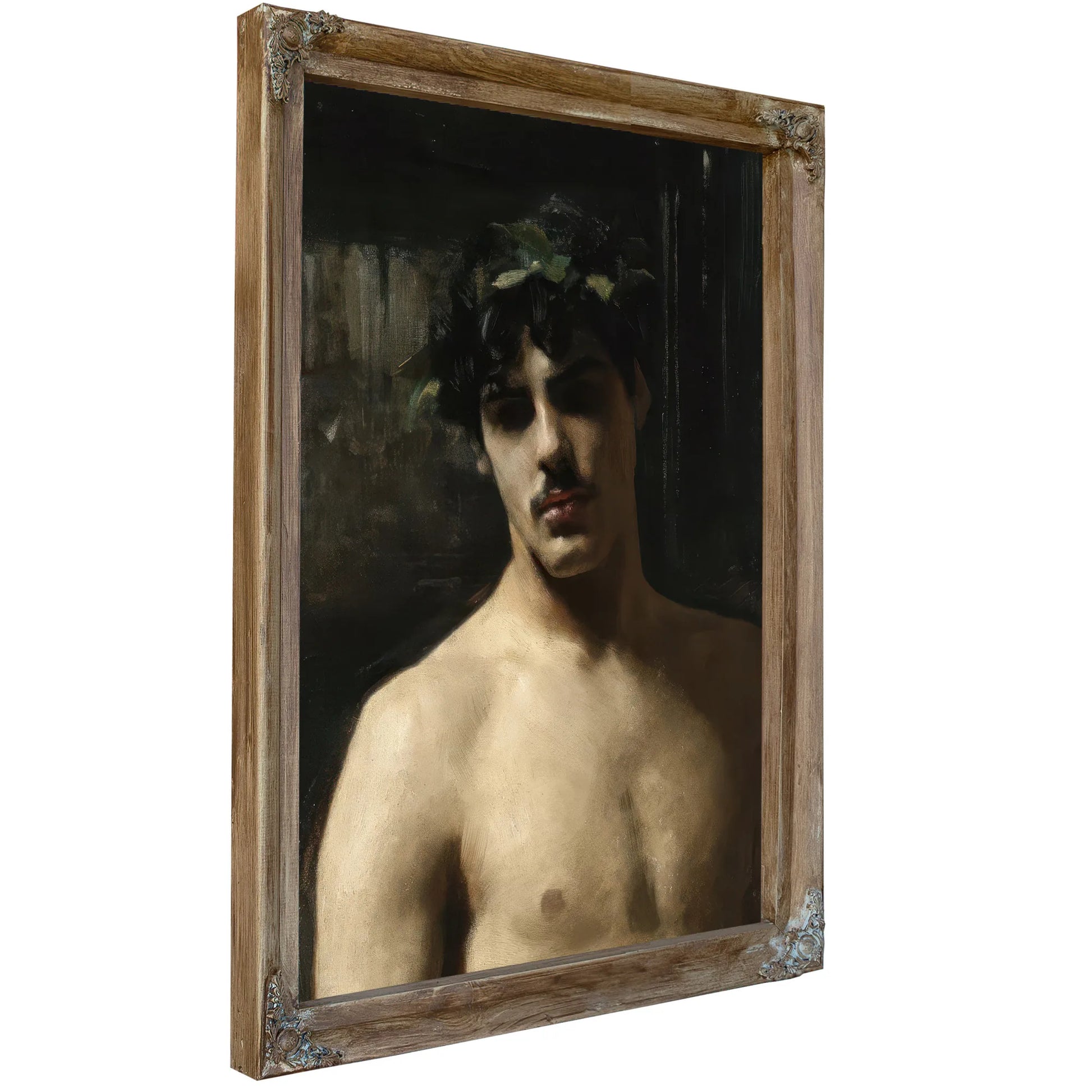 Man Wearing Laurels By John Singer Sargent Fine Art Print