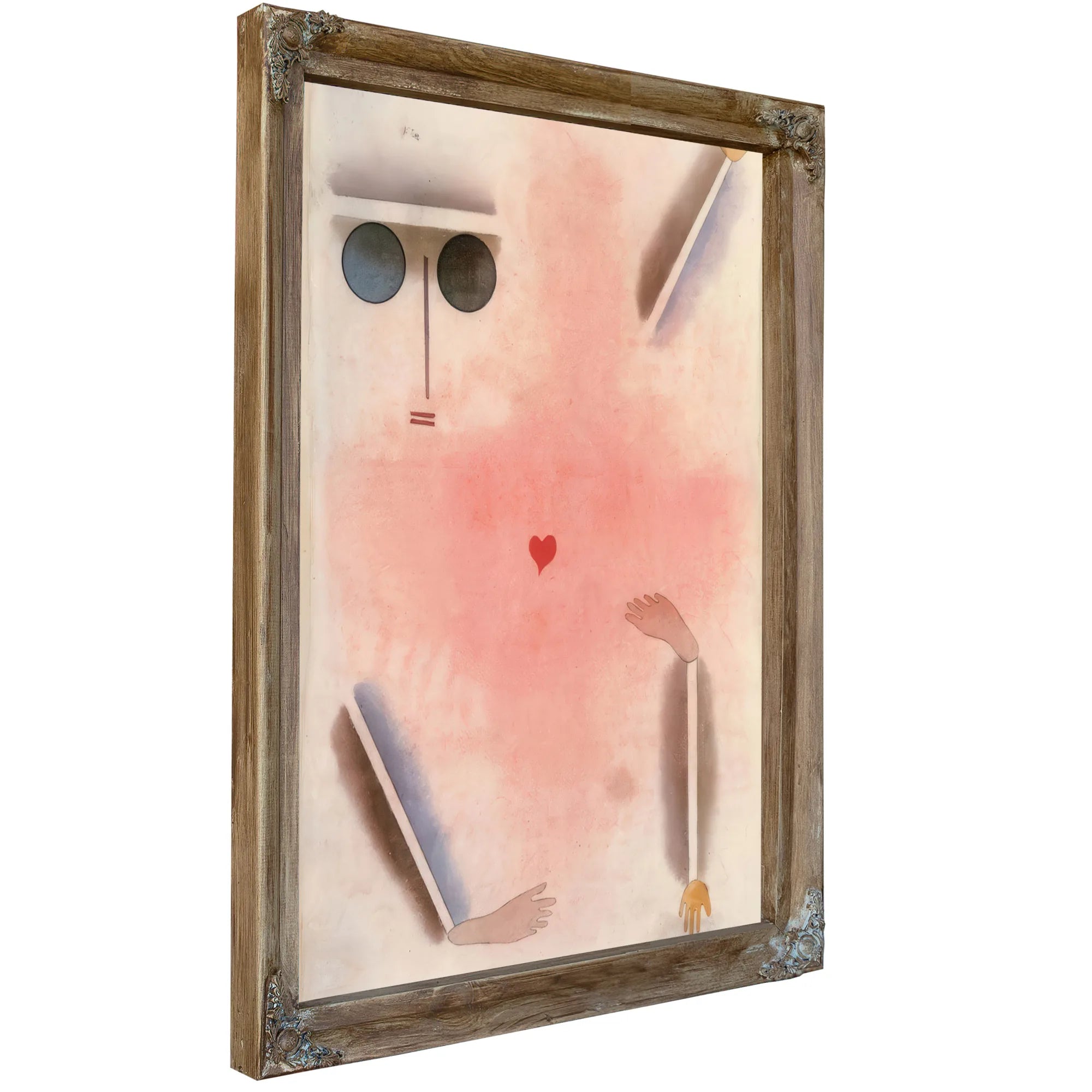 Has Head Hand Foot And Heart 1930 S4 (214) By Paul Klee Fine Art Print