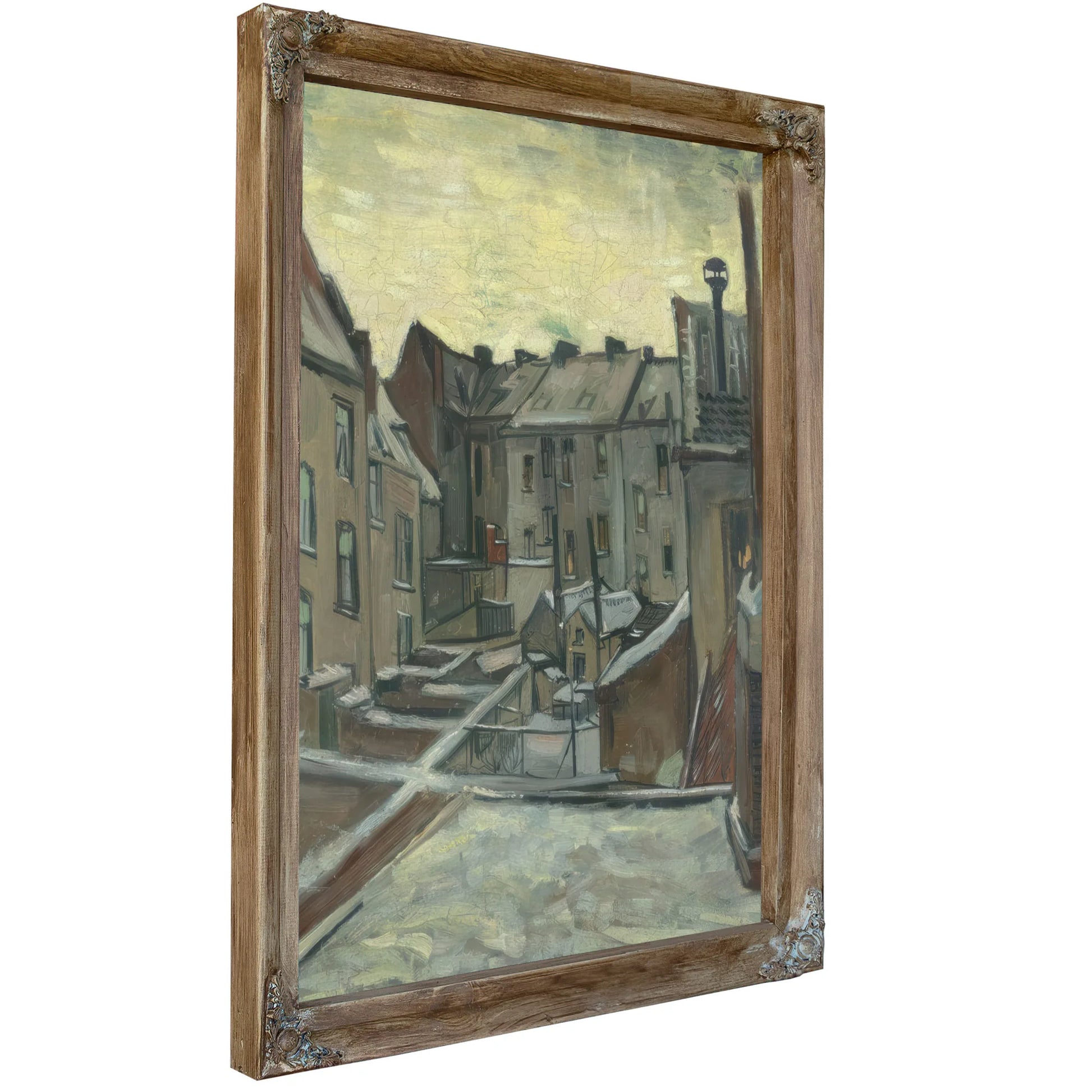 Houses Seen From The Back By Vincent Van Gogh Fine Art Print