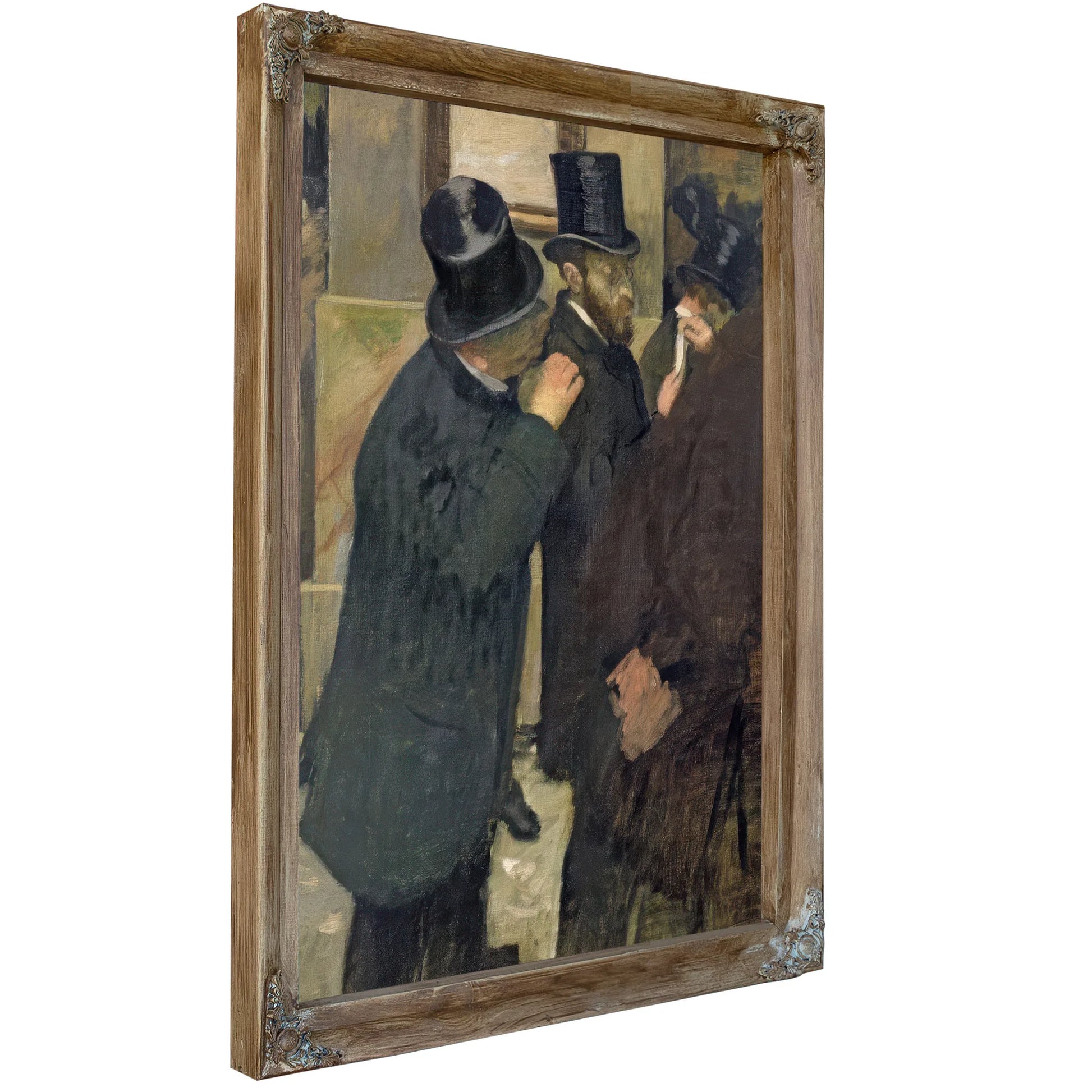 At The Stock Exchange By Edgar Degas Fine Art Print