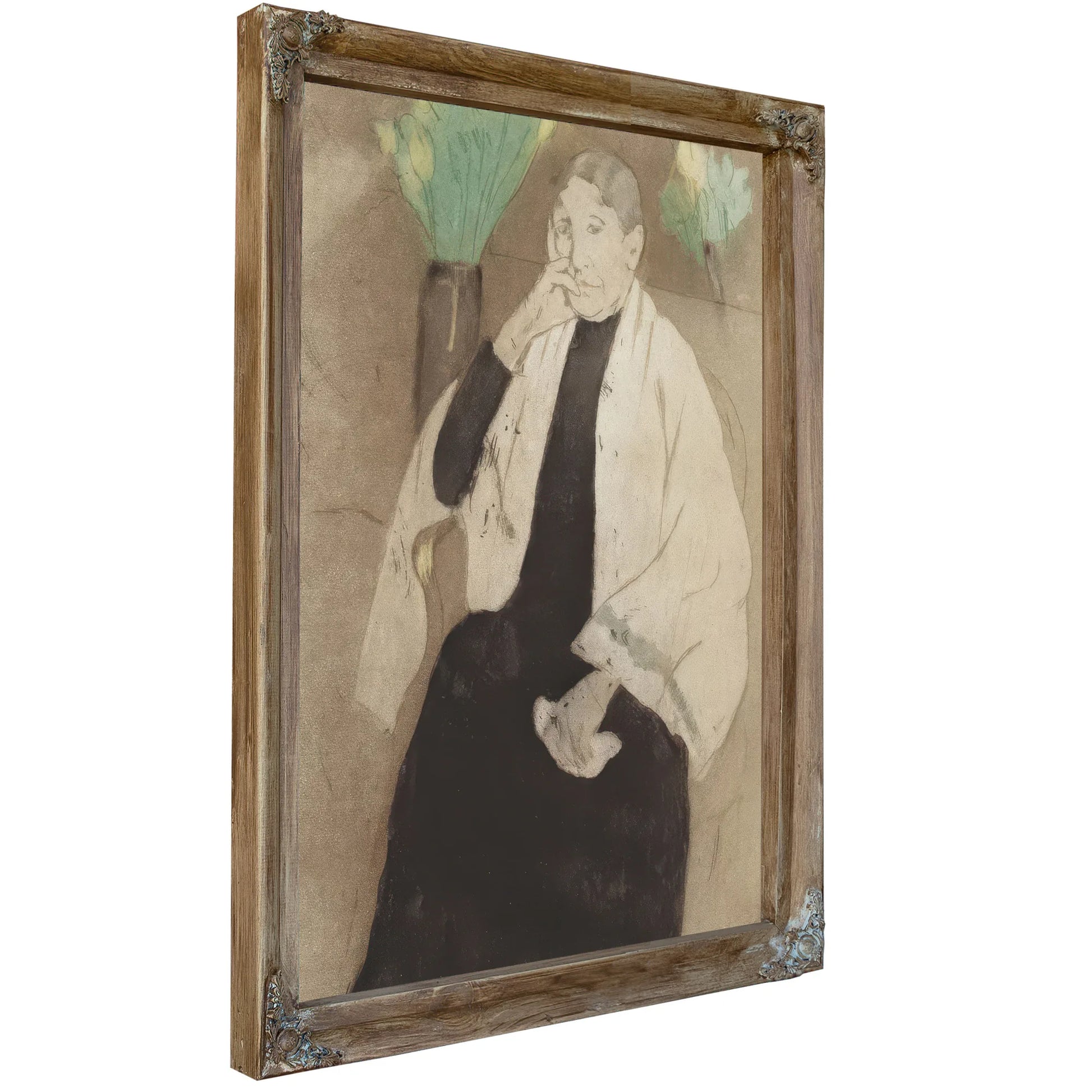 Portrait Of The Artist's Mother By Mary Cassatt Fine Art Print