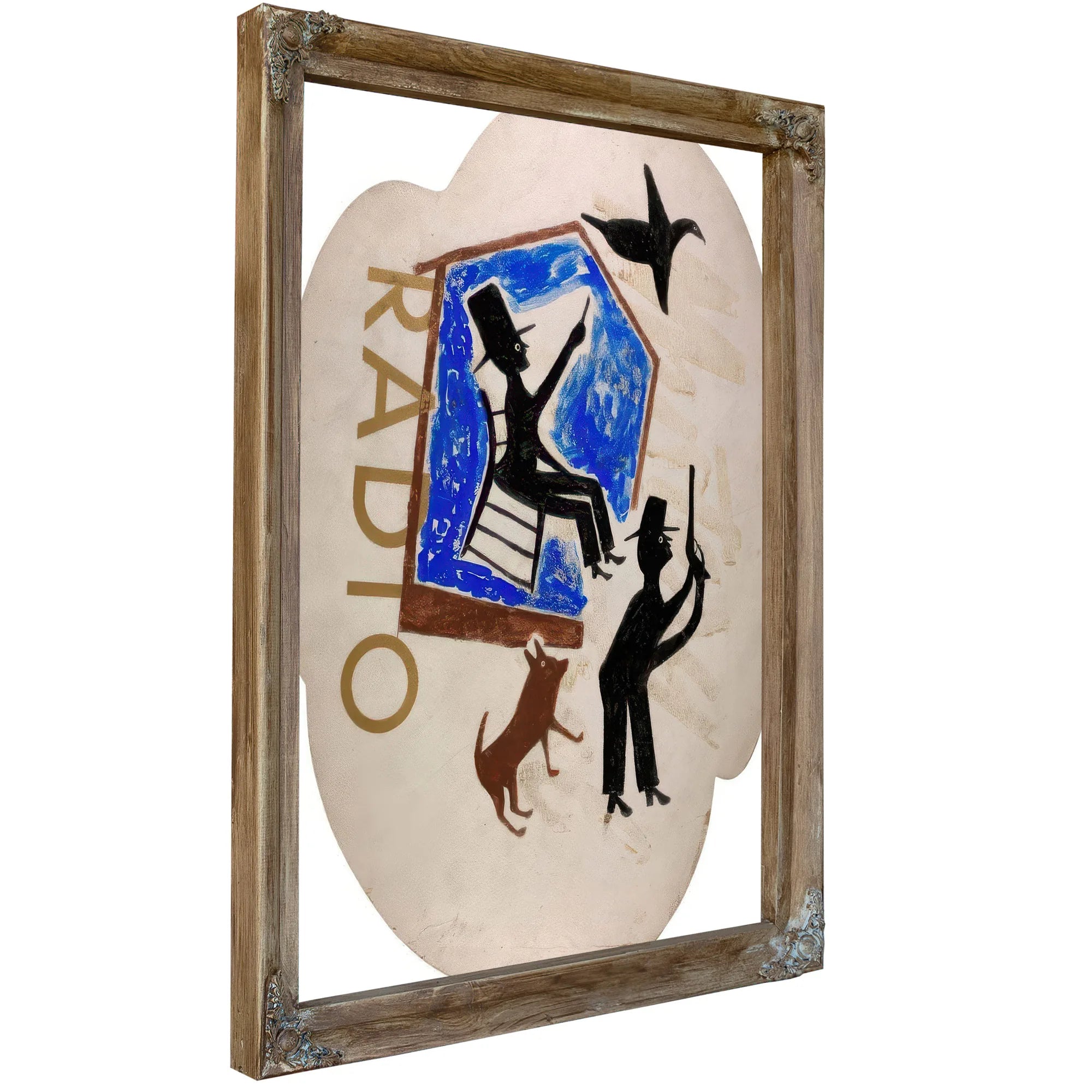 Untitled Radio By Bill Traylor Fine Art Print
