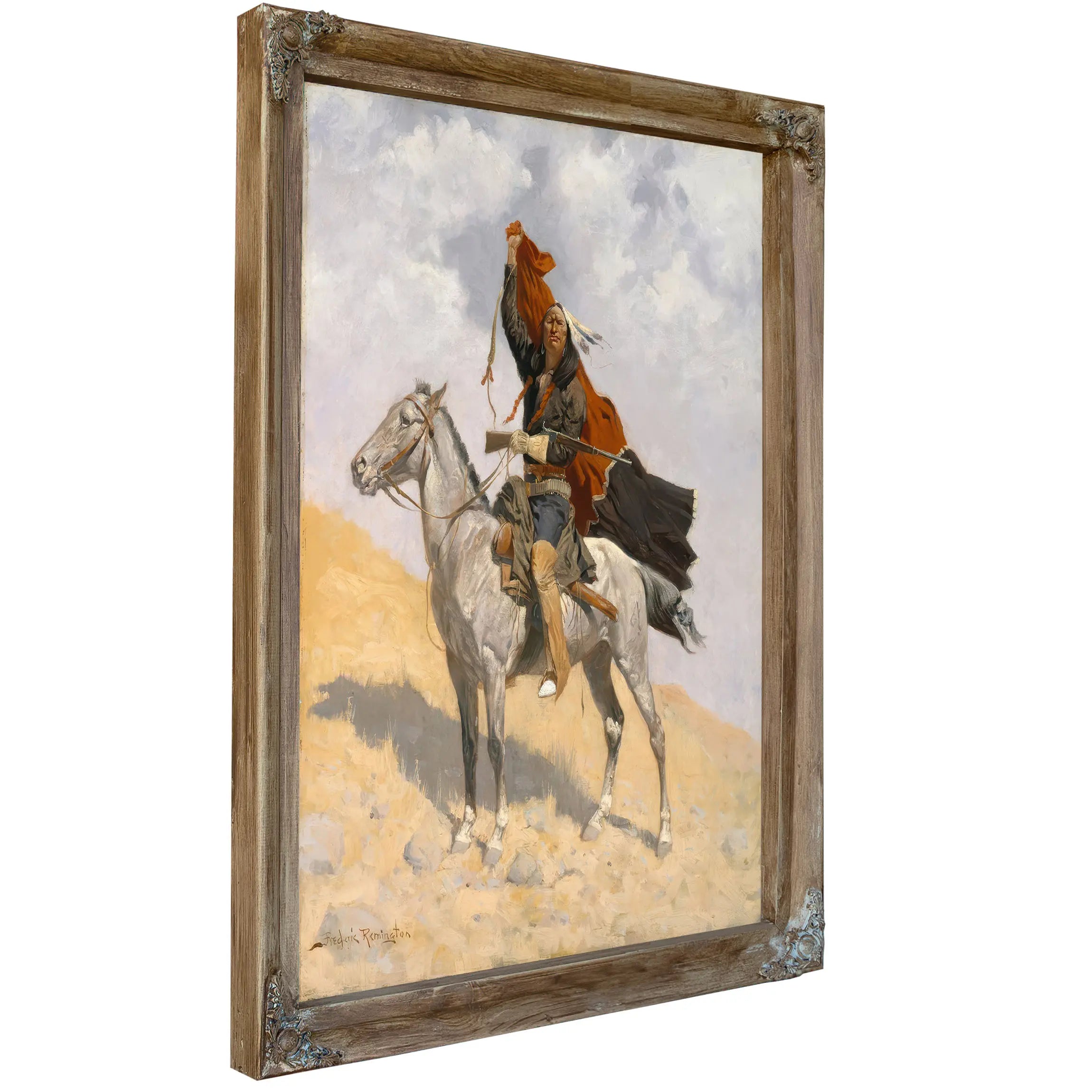 The Blanket Signal C by Frederic Remington