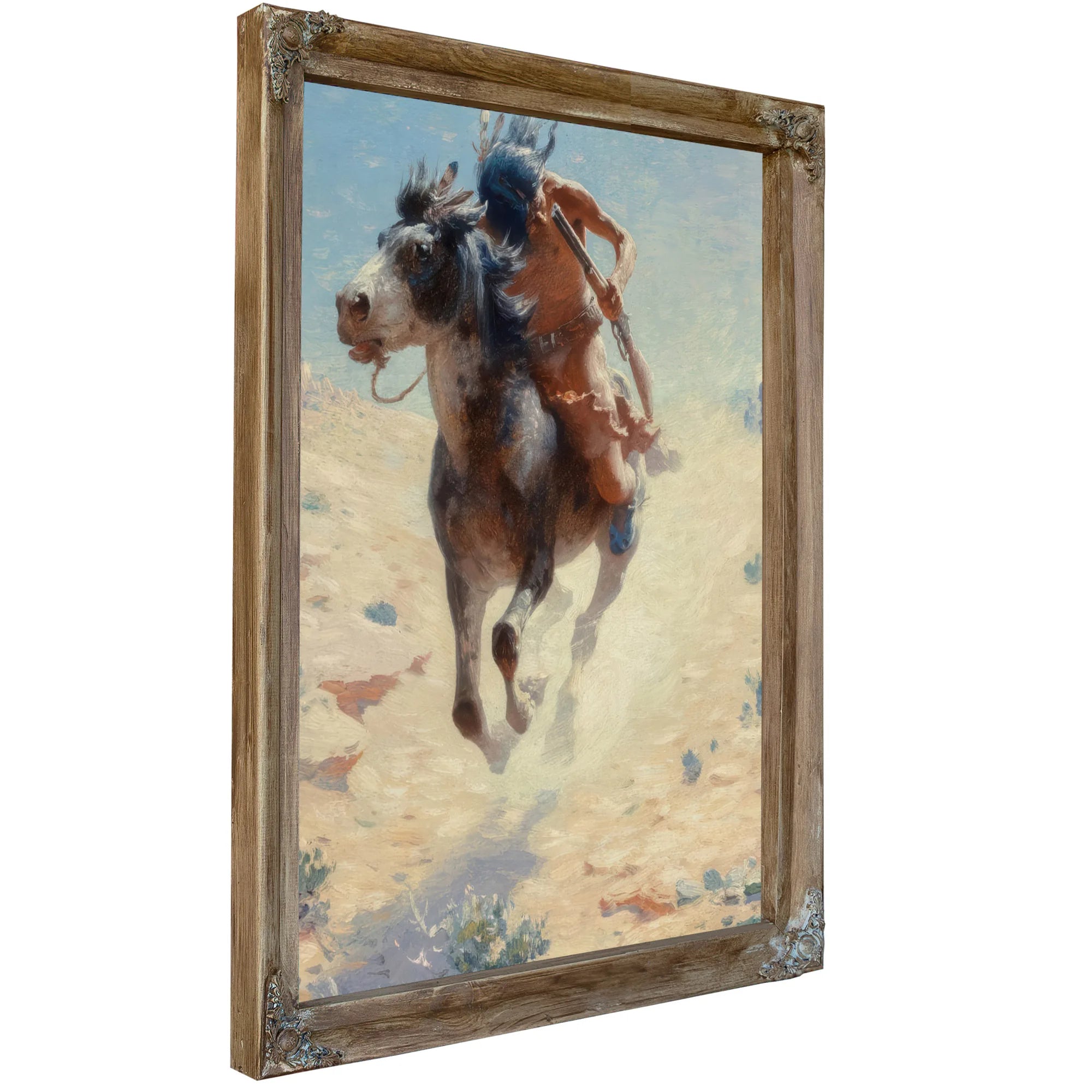 Indian Rider 1918 By Charles Marion Russell Fine Art Print