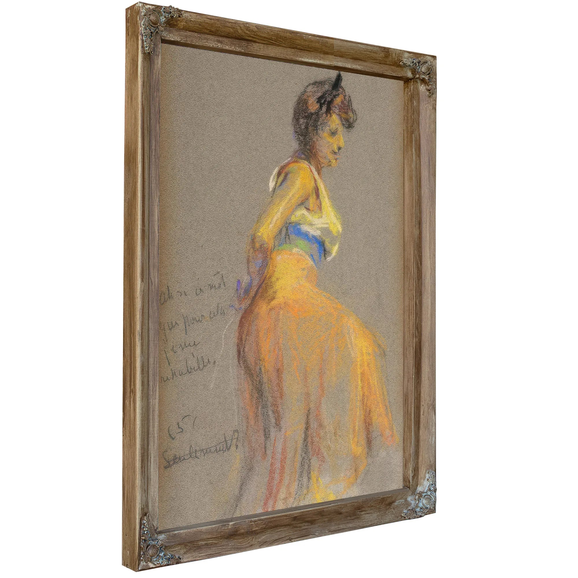 Model In Yellows By Alice Pike Barney Fine Art Print