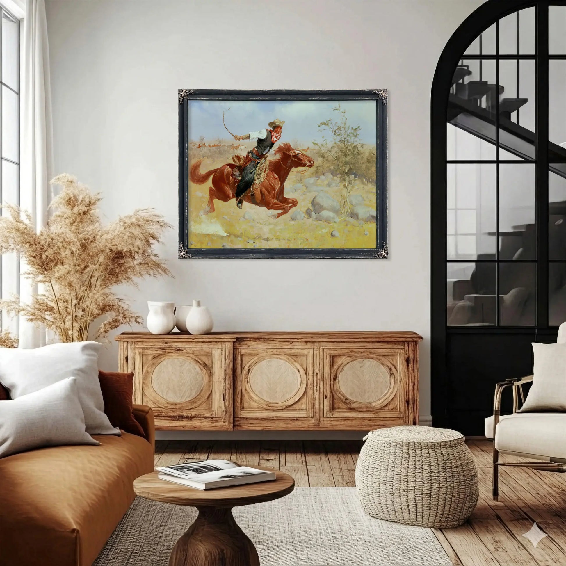 Galloping Horseman C by Frederic Remington