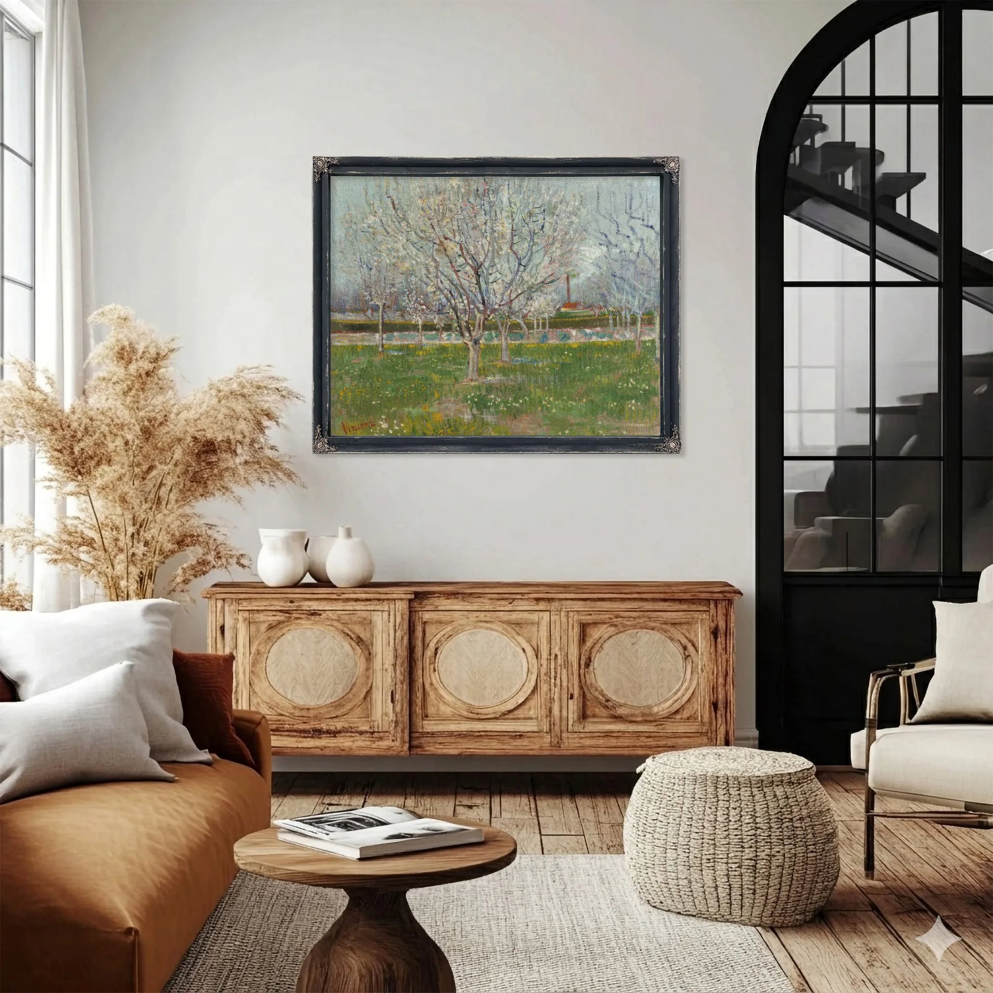 Orchard In Blossom (Plum Trees) By Vincent Van Gogh Fine Art Print