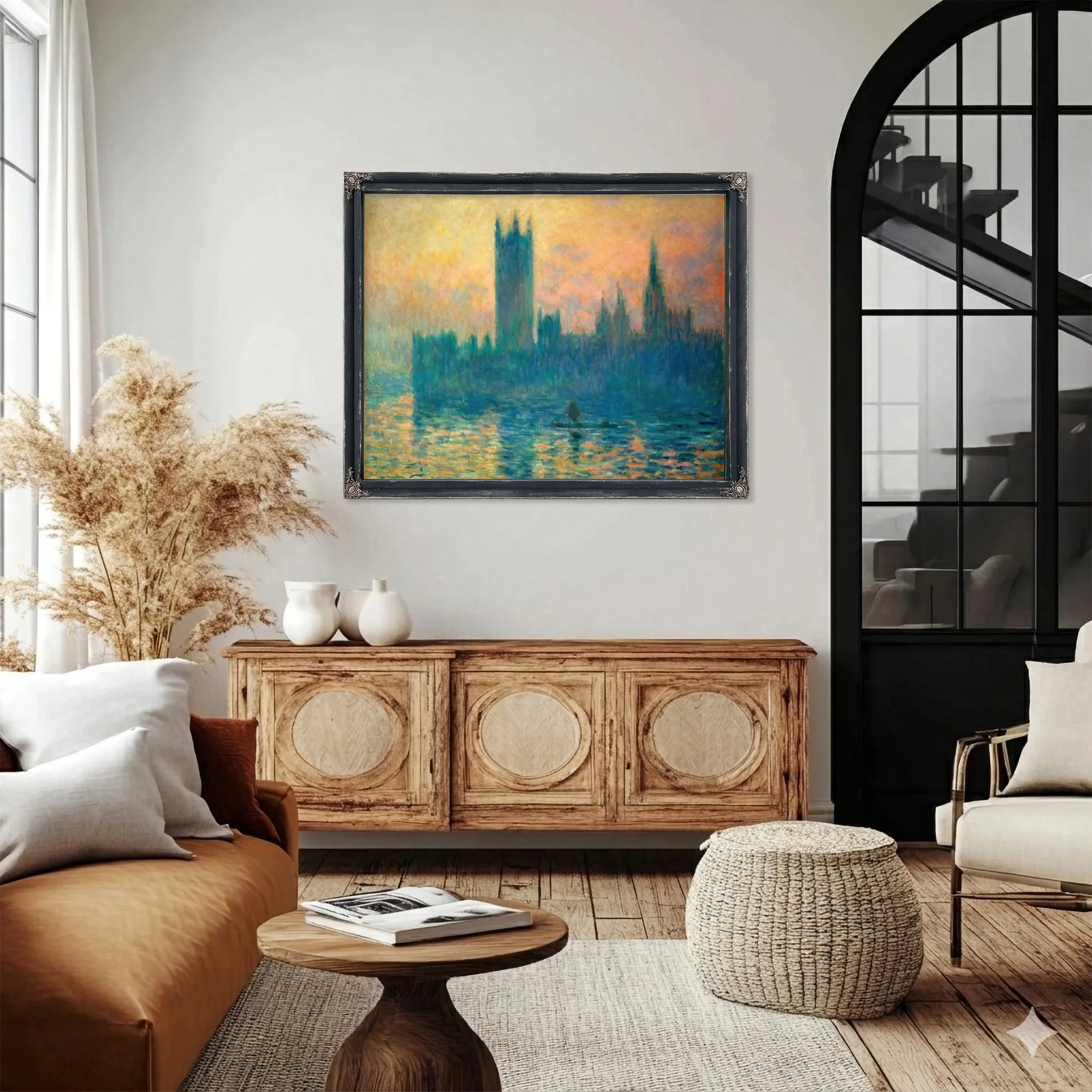 The Houses Of Parliament Sunset By Claude Monet Fine Art Print