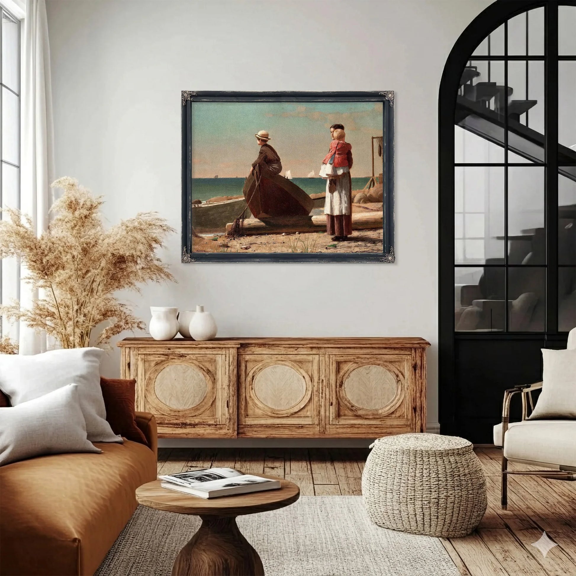 Dad's Coming By Winslow Homer Fine Art Print