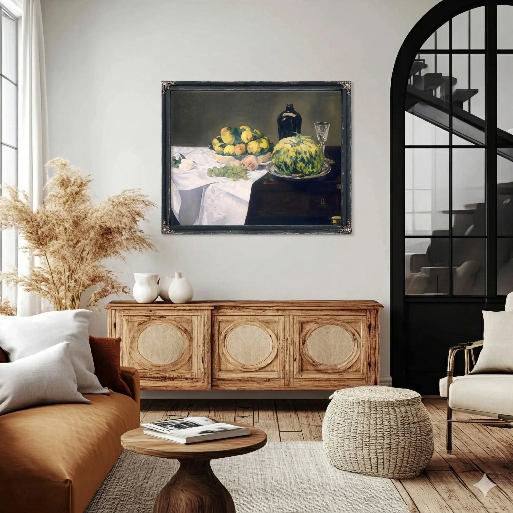 Still Life With Melons And Peaches By Edouard Manet Fine Art Print
