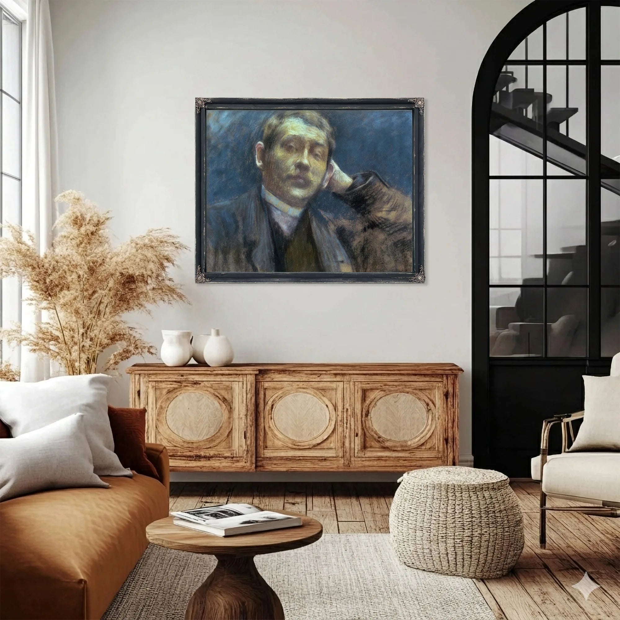 Portrait Of Otto Bacher By Gari Melchers Fine Art Print