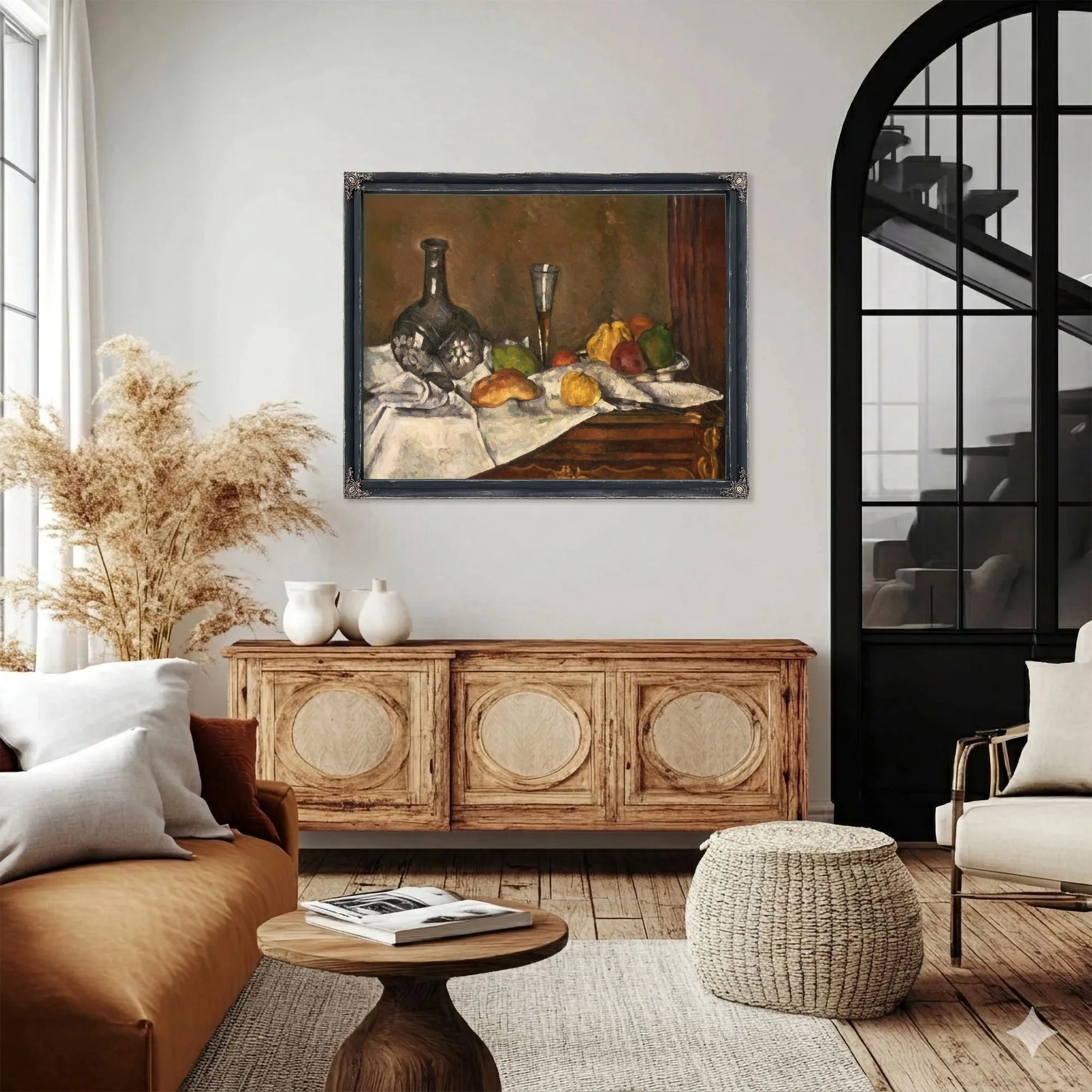 Still Life With A Dessert By Paul Cezanne Fine Art Print